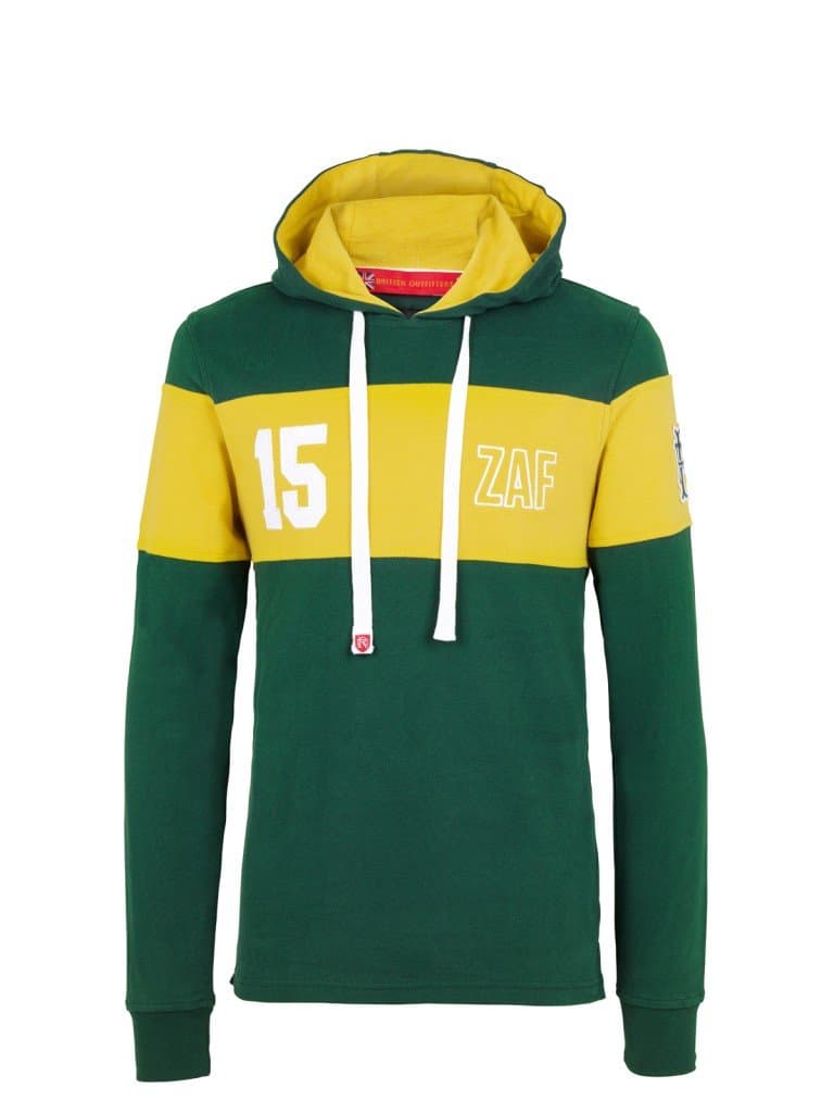 Front Up Rugby Men's Twenty15 Hoody Layers-Z112 Mid Green/Yellow, Large