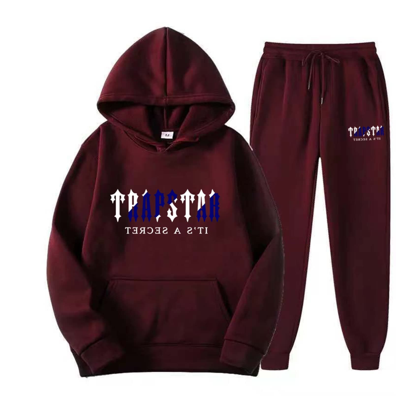 YSTEER Trapstar London Essentials Jogging Suit Mens Tracksuit Set Hoodie Top Sportswear Long Sleeve Sweatshirts Hoodie Pants Sportswear Casual Sports Jogging Suit Two-Piece Sweatsuits