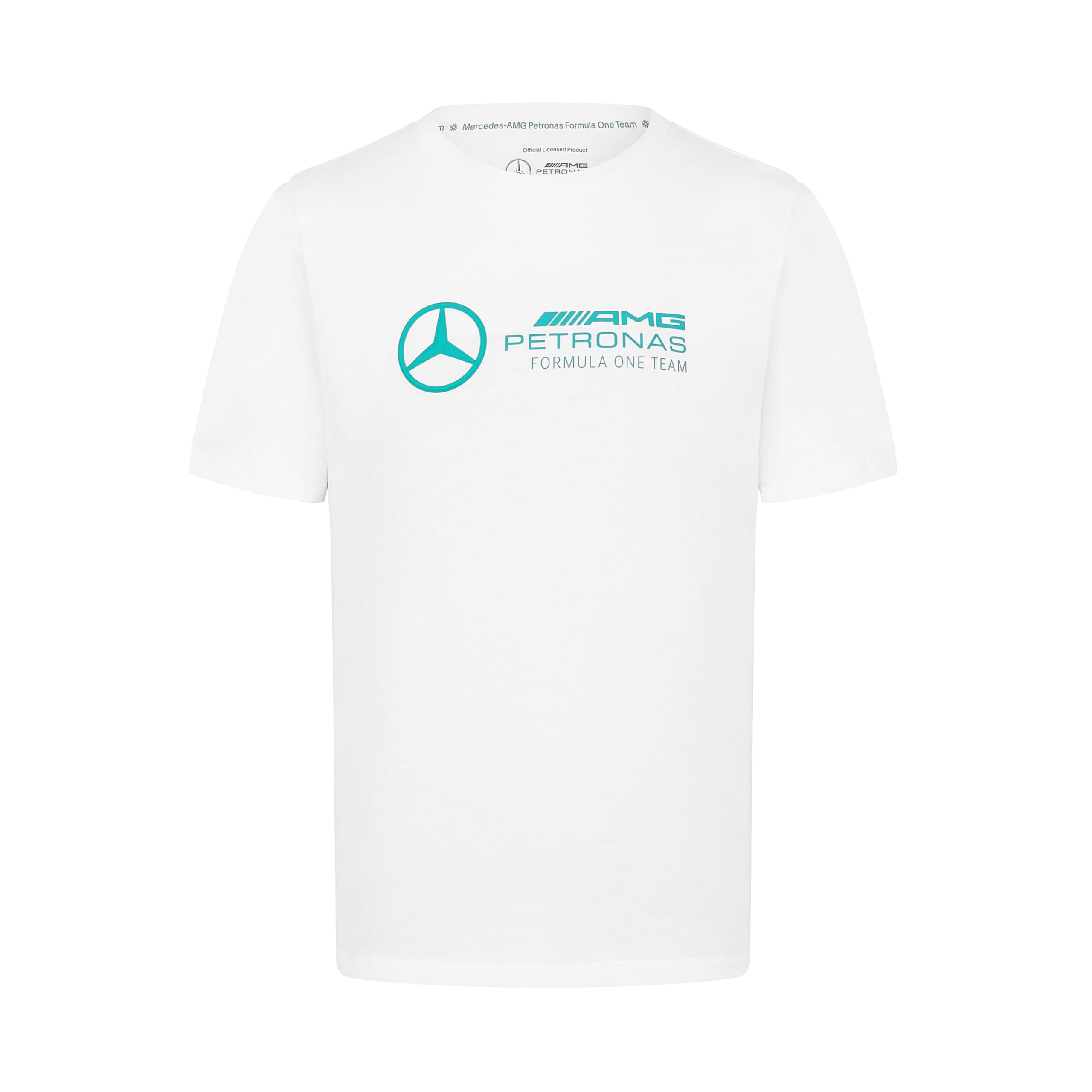 F1 Men's Tshirt with Large 3D Team Logo Execution - White - Size: S