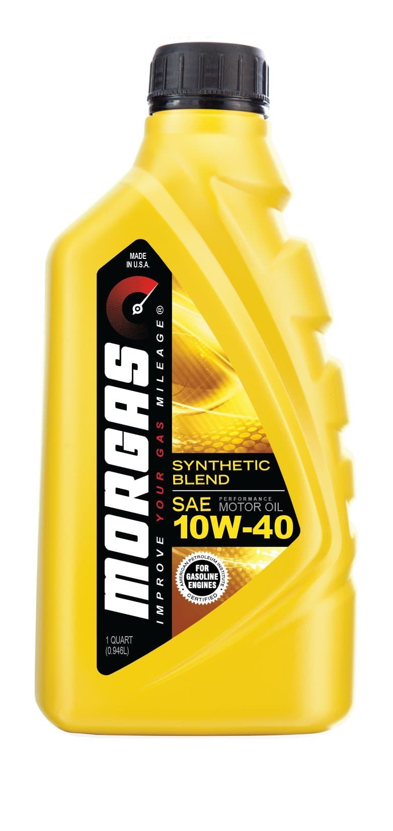 MORGAS API SN 10W-40 Synthetic Blend Motor Oil, (Pack of 6)