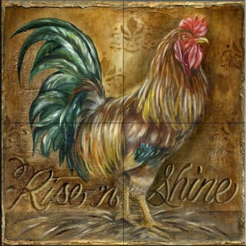 Rise N Shine By Lori Schory - Kitchen Backsplash/Bathroom Wall Tile Mural
