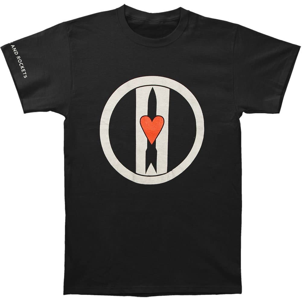 Love and Rockets Men's Logo Discharge Slim Fit T-Shirt Black