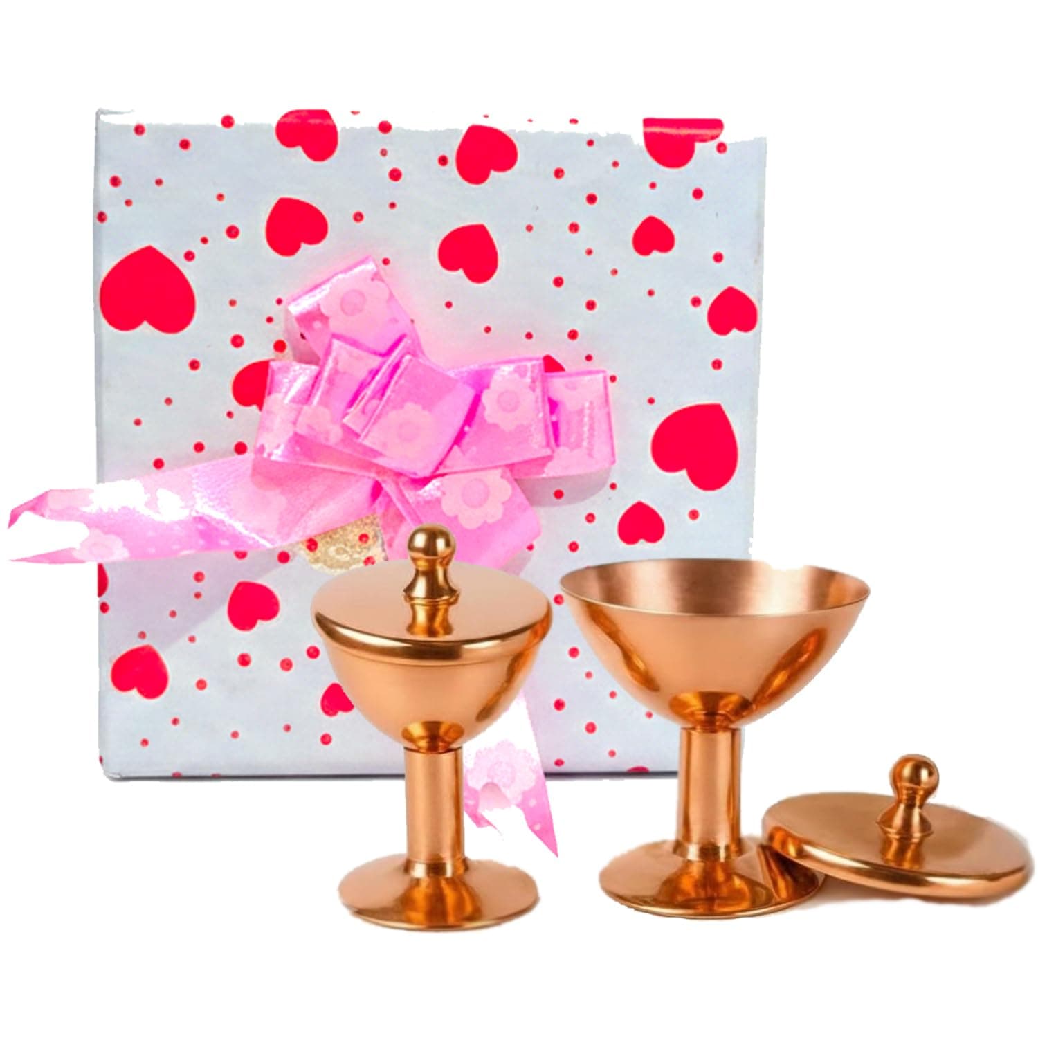 Ayurveda Pure Copper Eye Wash Cups | Helps keep your eyes clean and healthy | Washes away dirt from the eyes (2 pcs.)