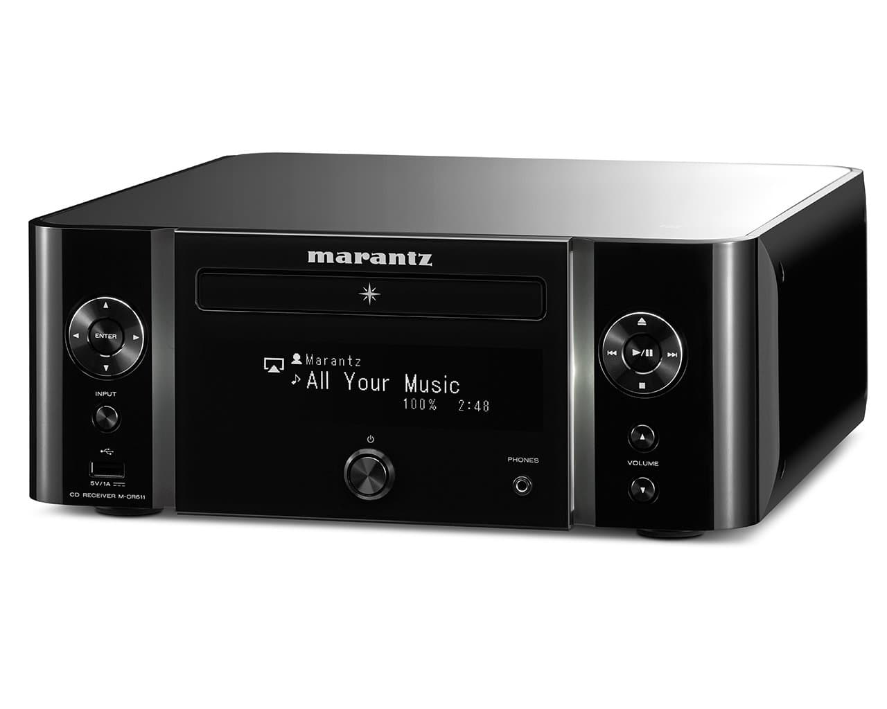 Marantz M-CR611 Melody Media Network CD Receiver with DAB/DAB+ - Black