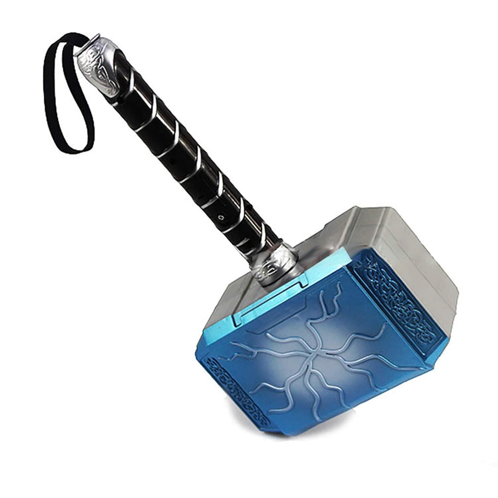 sookin Thor's hammer Child's Thor Hammer with LED light and Sound The Hammer of Thunder Halloween Role-Playing The Hammer of Thor PVC 18 cm Suitable for Children 5 Years and Older