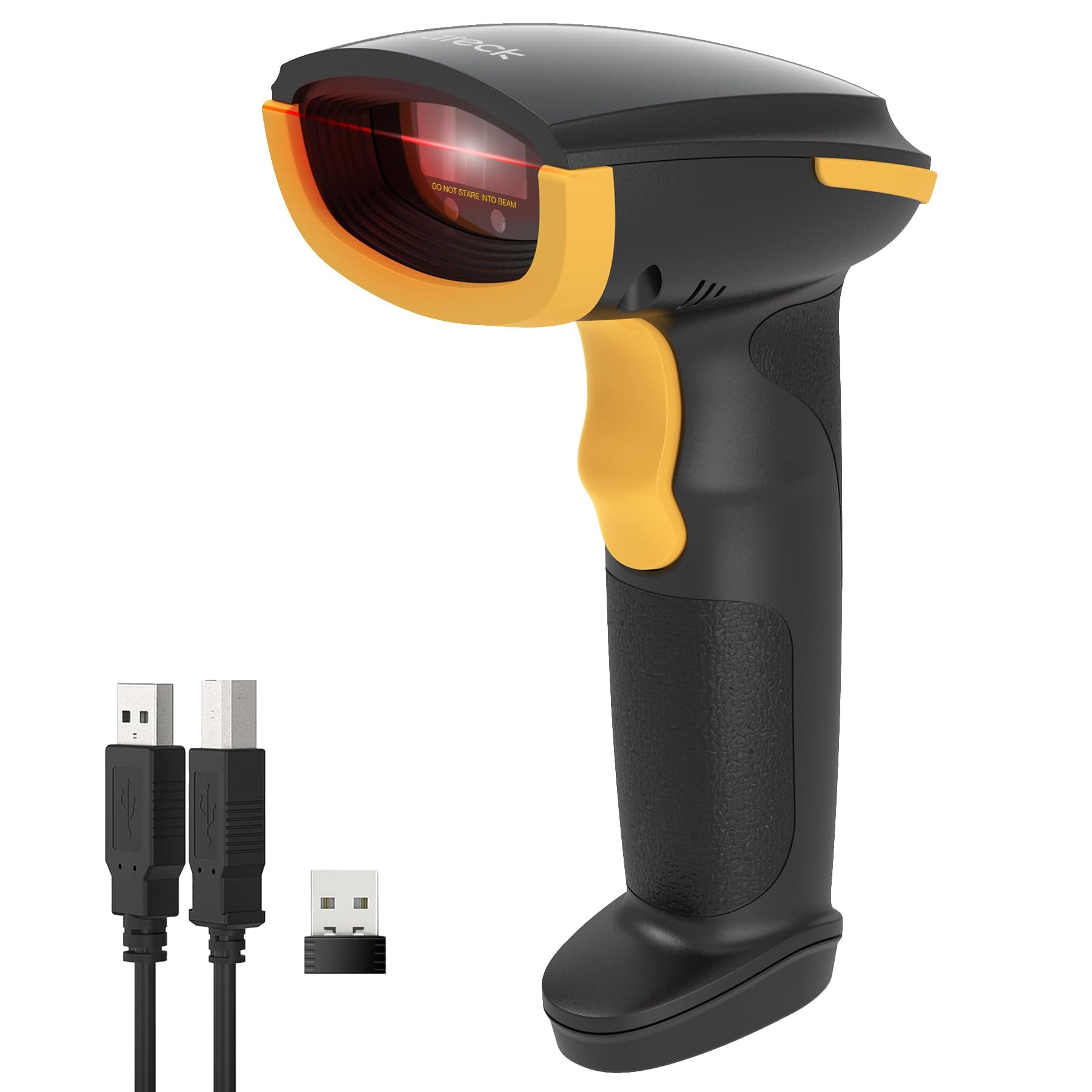Inateck Wireless Barcode Scanner, Bluetooth Bar Code Scanner, 1D USB Barcode Reader Handheld, 2000mAh Battery 1 Charge 3 Months, Scanner Barcode with APP and SDK