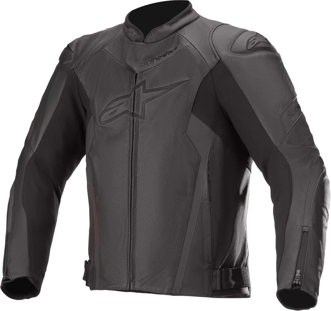 Alpinestars Faster V2 Airflow Men's Street Motorcycle Jackets - Black/Black / 60