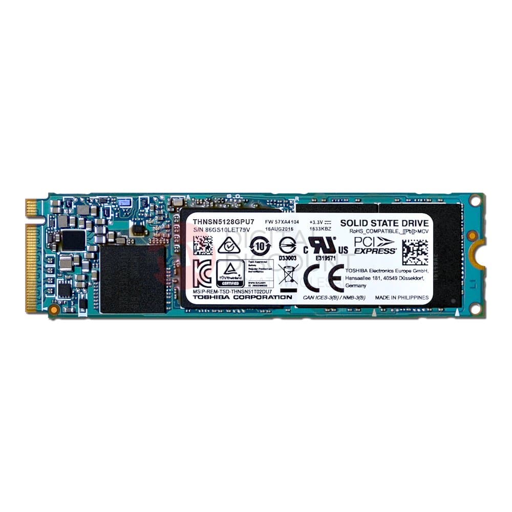 Toshiba XG3 Single Sided 80mm (2280) M.2 PCI Express 3.0 x4 (PCIe Gen3 x4) OEM NVMe Client SSD (256GB)