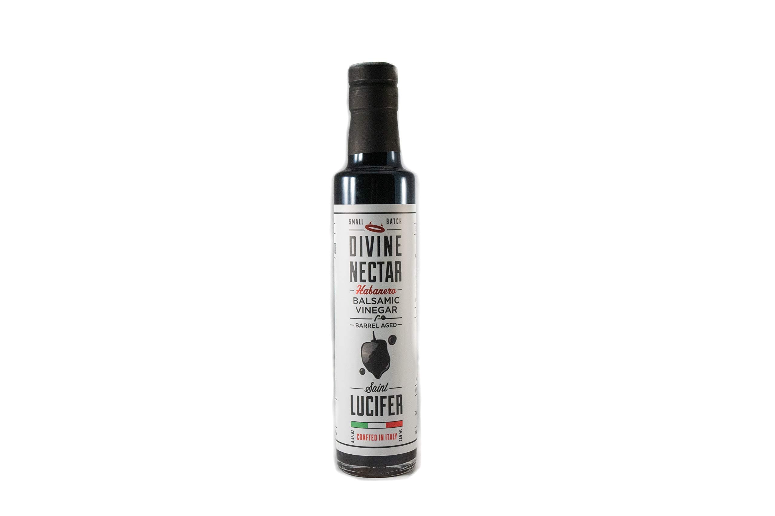 Saint Lucifer, Divine Nectar - Habanero Infused Balsamic Vinegar, 8.5oz - 250ML | Gluten Free, Sugar Free, Vegan, Vegetarian