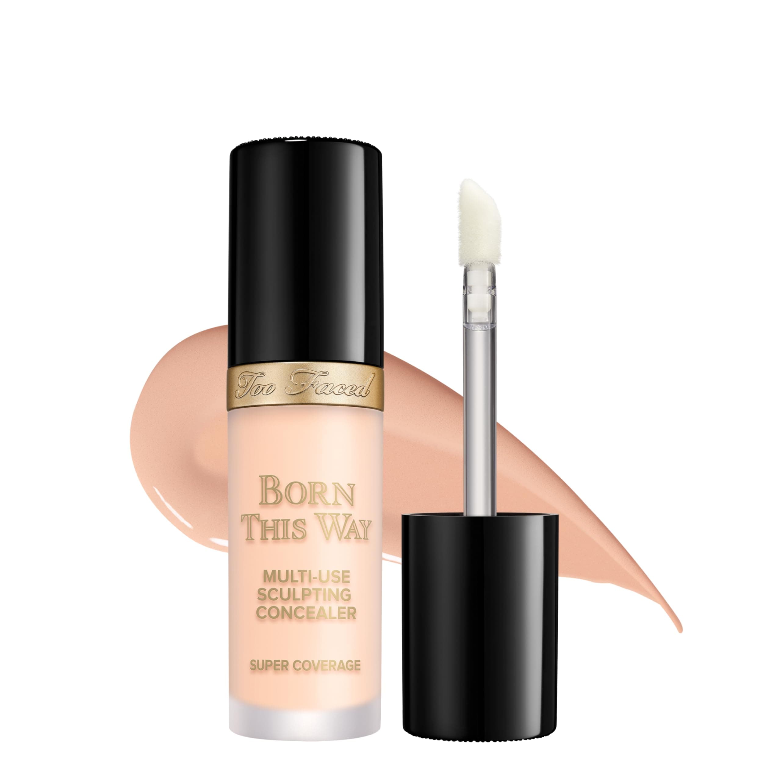 Born This Way Super Coverage Multi-Use Concealer | Full Coverage, Non-Comedogenic, Oil Free + Long Lasting Concealer | Hyaluronic Acid, Coconut Water + Alpine Rose