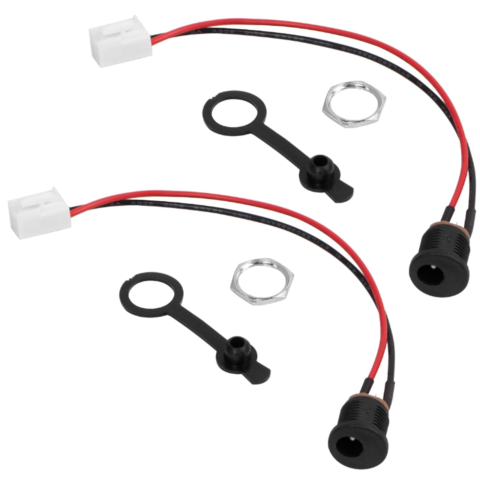 2Set Electric Scooter Charger Compatible with Xiaomi, Electric Bike Charging Connector, Electric Scooter Charging Port Charger Round Hole Socket