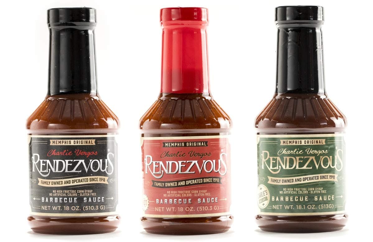 Charlie Vergos Rendezvous(Memphis) BBQ Sauce Variety Pack