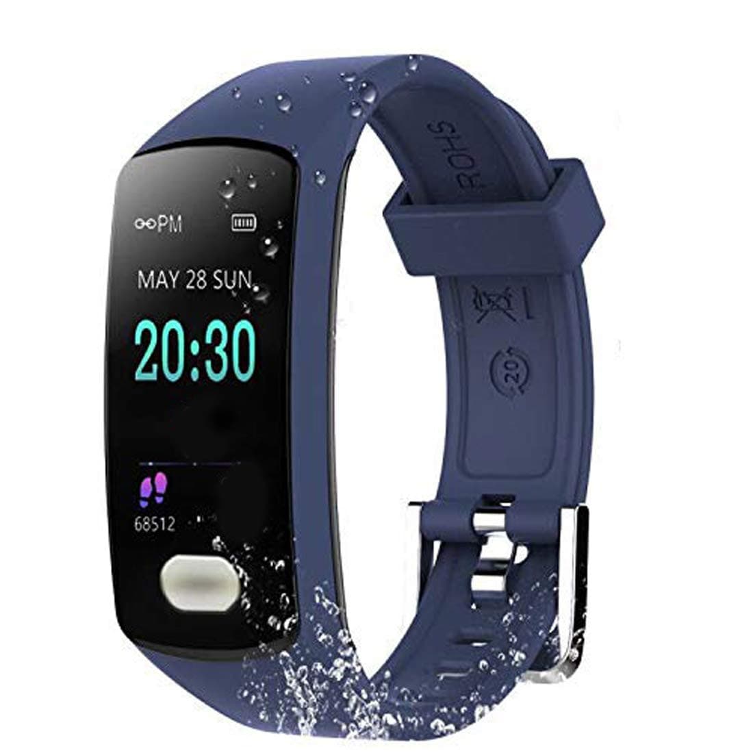 MUXAN Fitness Tracker, Waterproof Smart Bracelet Activity Tracker with Call Reminder Sport Watch Distance Calorie Counter Pedometer for Women Men Kids