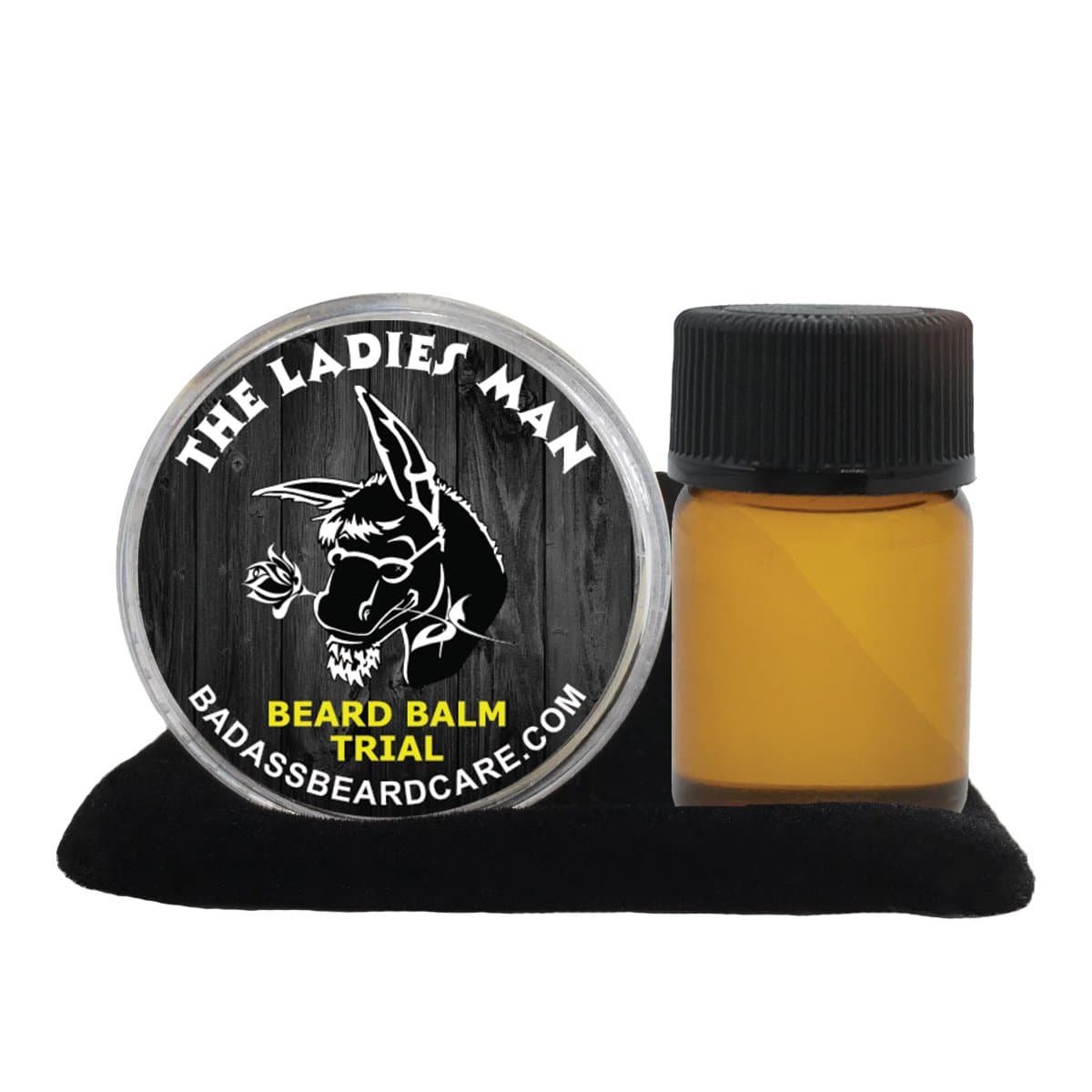 Oil and Balm Trial Pack For Men - The Ladies Man Scent - Natural Ingredients, Keeps Beard and Mustache Full, Soft and Healthy