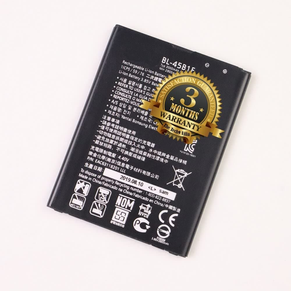 TECH9 VILLA Original BL-45B1F Battery (3000mAh) for LG V10 H961N F600 H900 H901 VS990 H968 with 3 Months Warranty