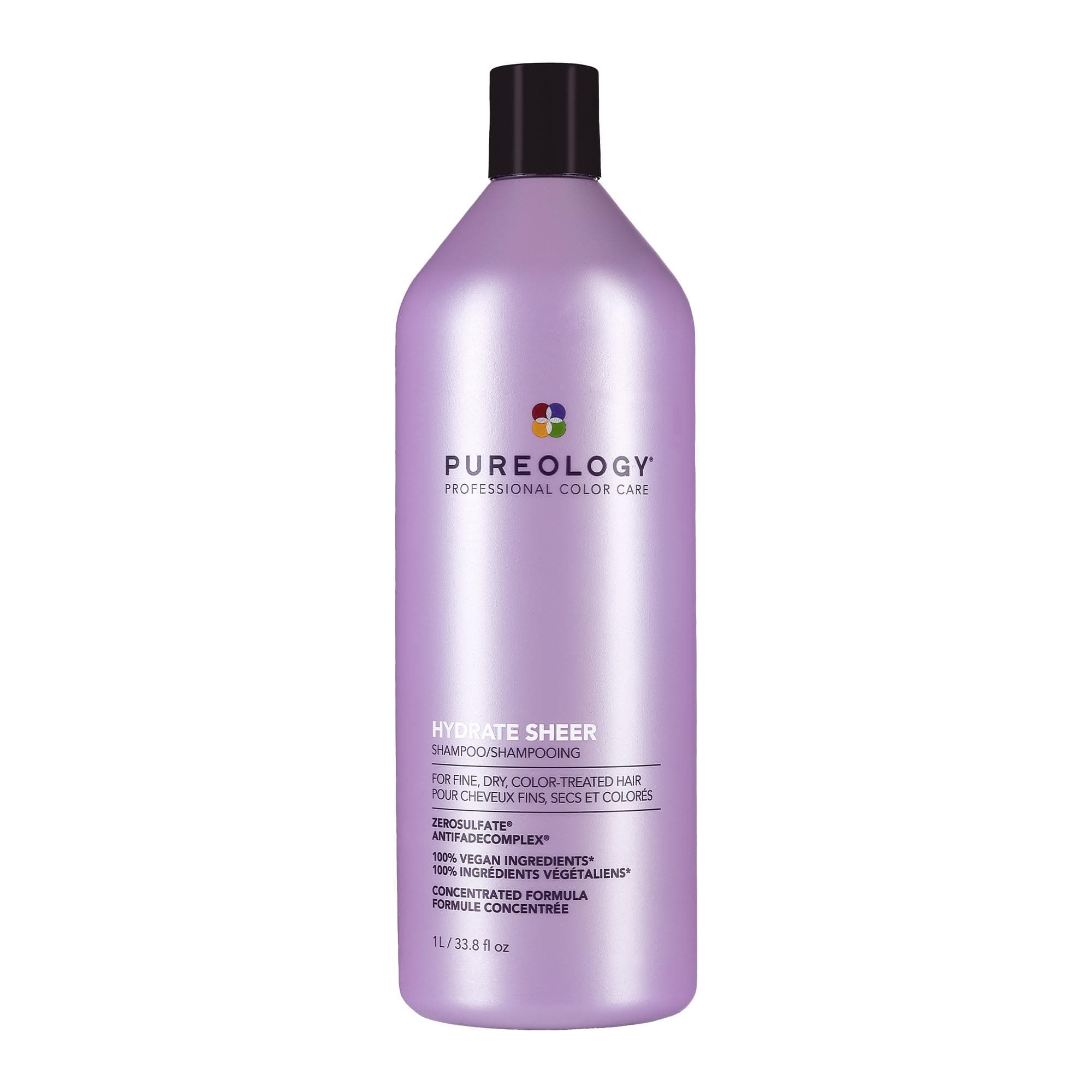 Hydrate Sheer, Moisturising Shampoo, For Fine, Colour Treated Hair, Vegan Formulas, Sulphate Free for a Gentle Cleanse