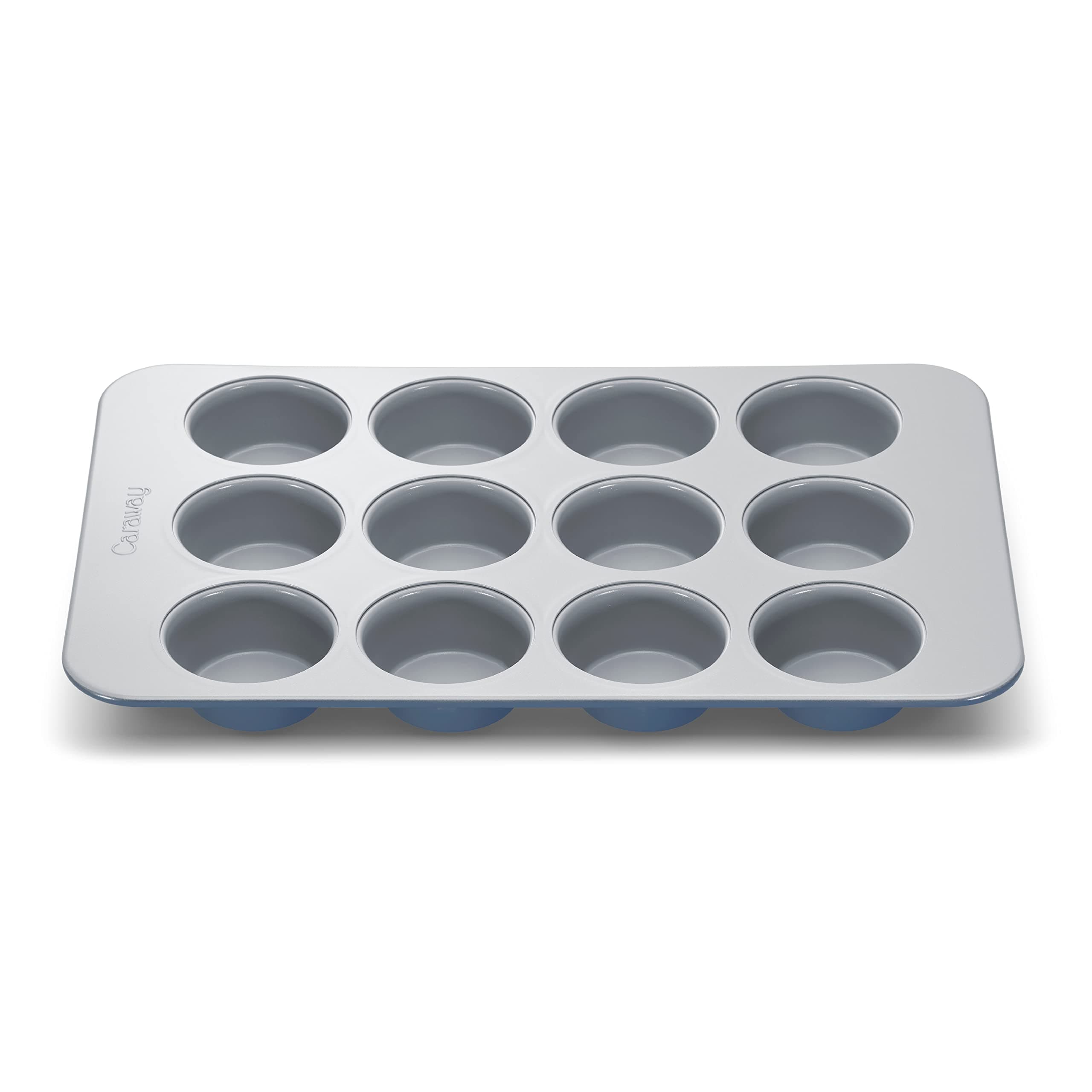 - Non-Stick Ceramic 12-Cup Muffin Pan - Naturally Slick Ceramic Coating - Non-Toxic, PTFE & PFOA Free - Perfect for Cupcakes, Muffins, and More - Slate