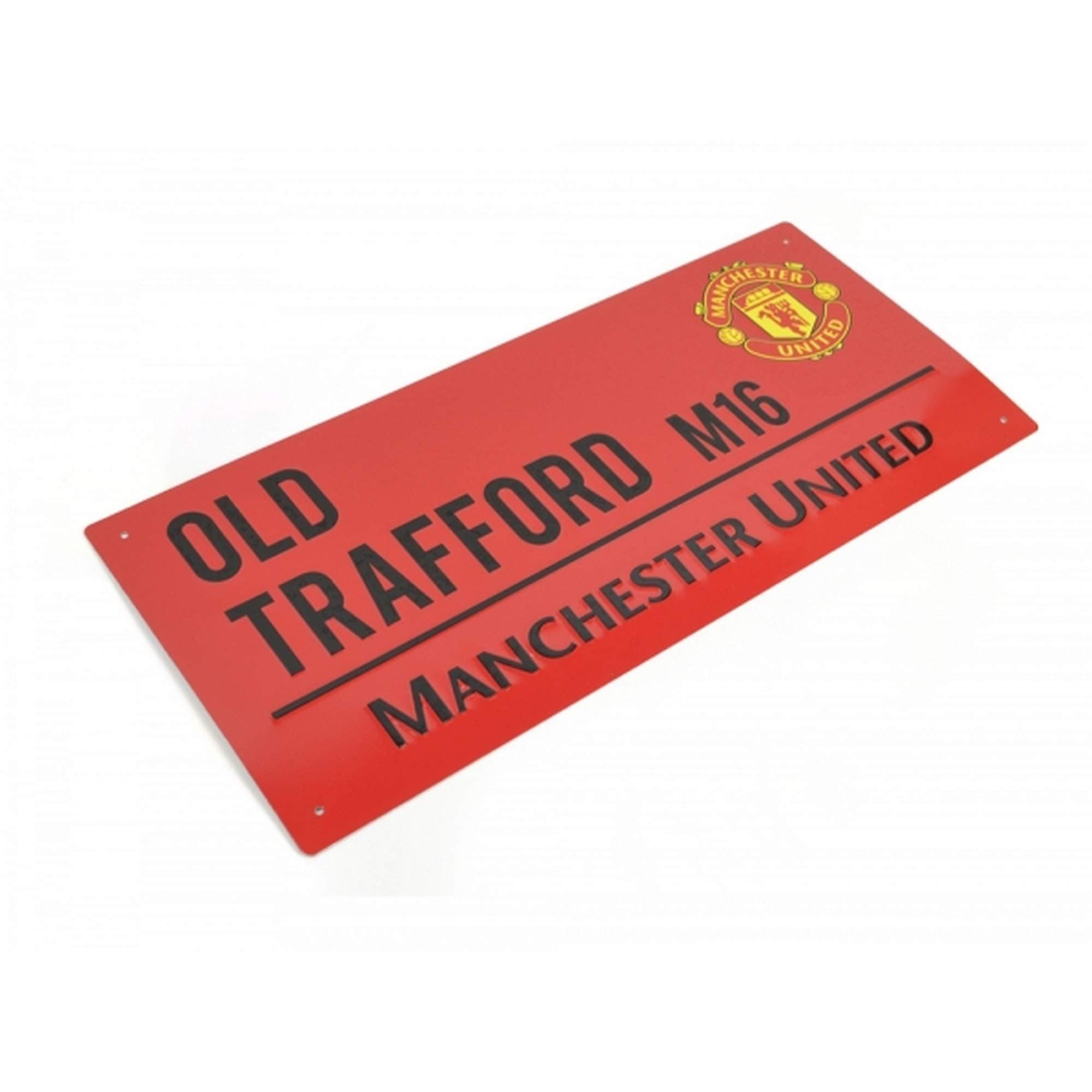 Manchester United FC Authentic Red Old Trafford Street Sign