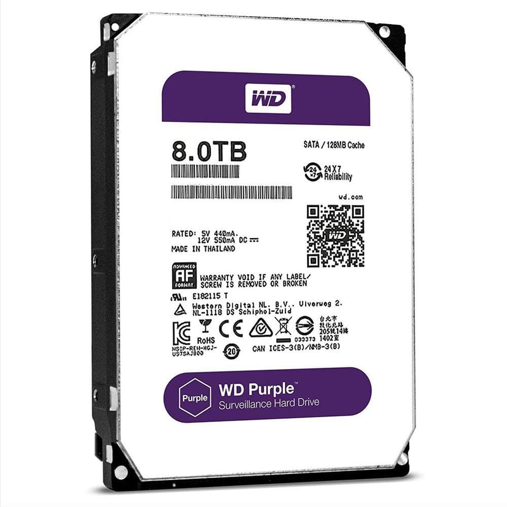 WD Purple 3.5"" SATA 6Gb/s 8TB 5400rpm HDD