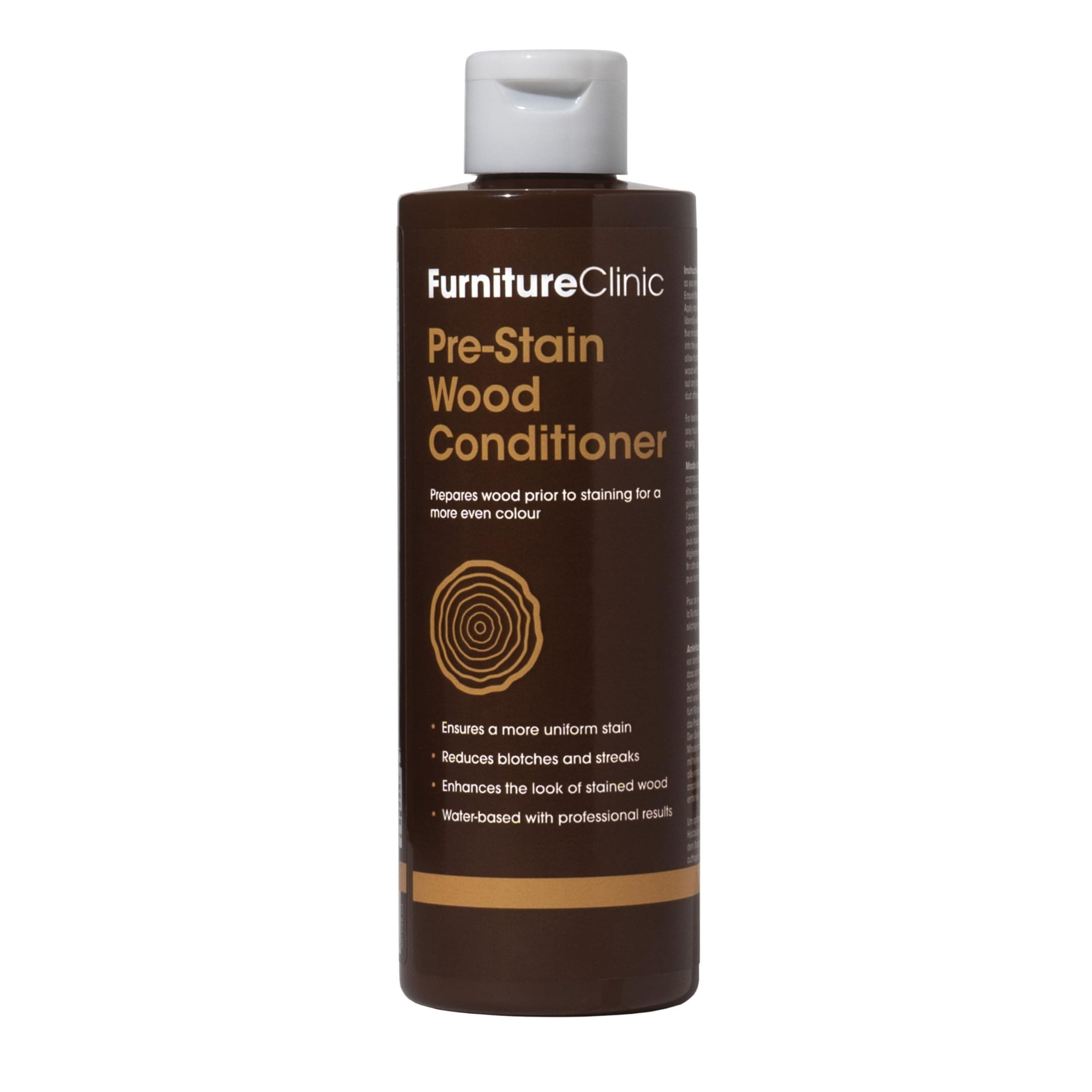 Pre-Stain Wood Conditioner - Water-Based - Indoor and Outdoor Use - Low Odour and Non-Toxic – Use Before Staining Wood 250ml