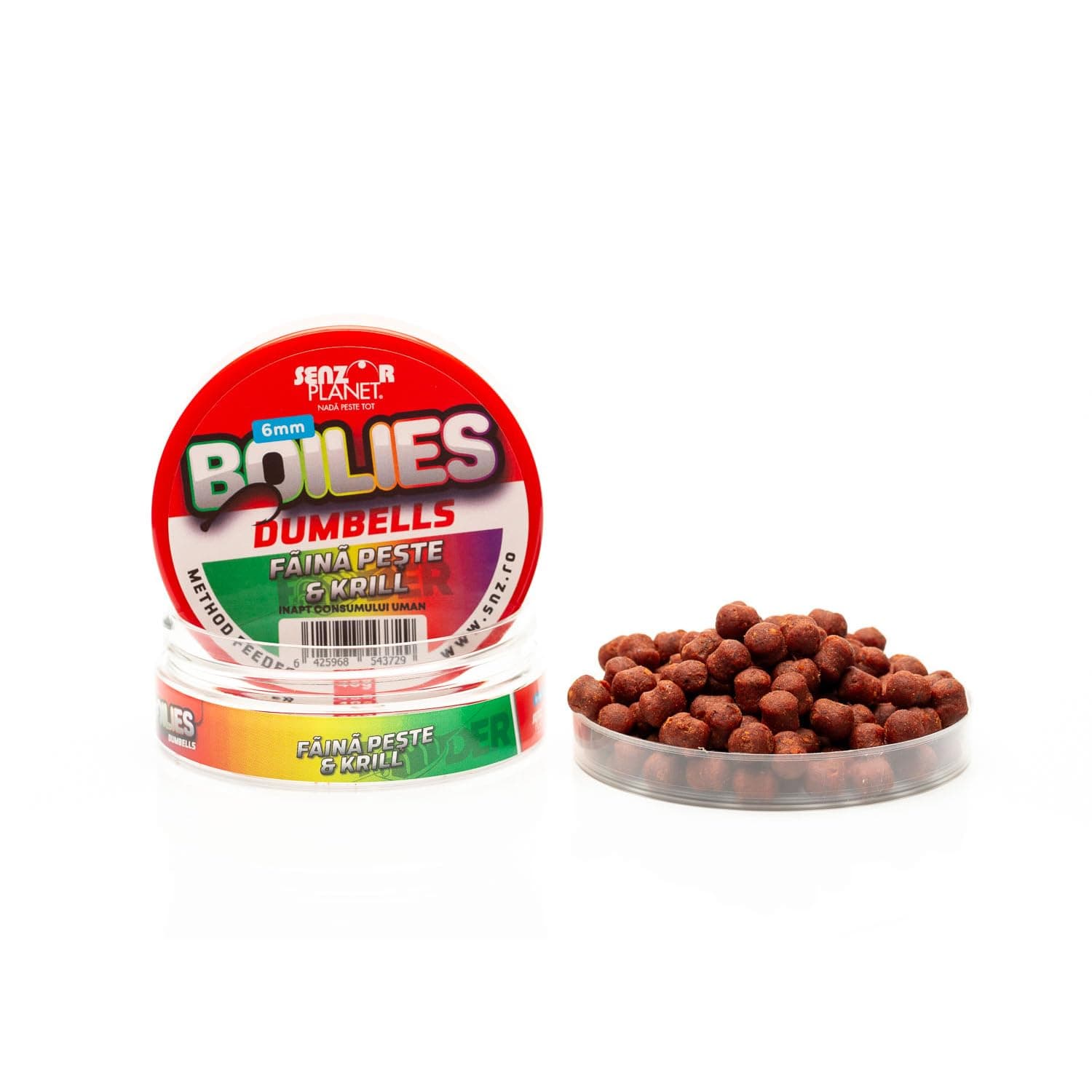 Boilies Dumbells Carp Fishing Bait 6mm 40g Flavor of Fish & Krill Quality Ingredients Ideal for Lakes and Rivers