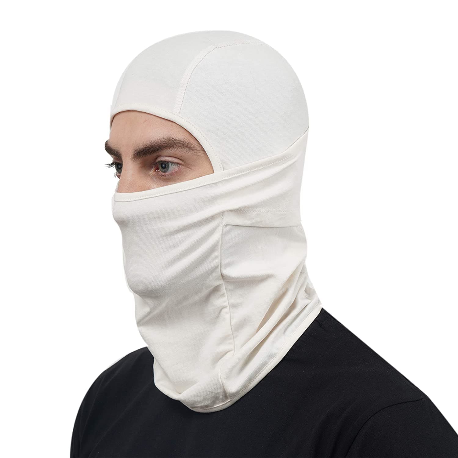 Gajraj unisex-adult Cotton Balaclava (MaskCotton_Skin/Cream_Free Size)
