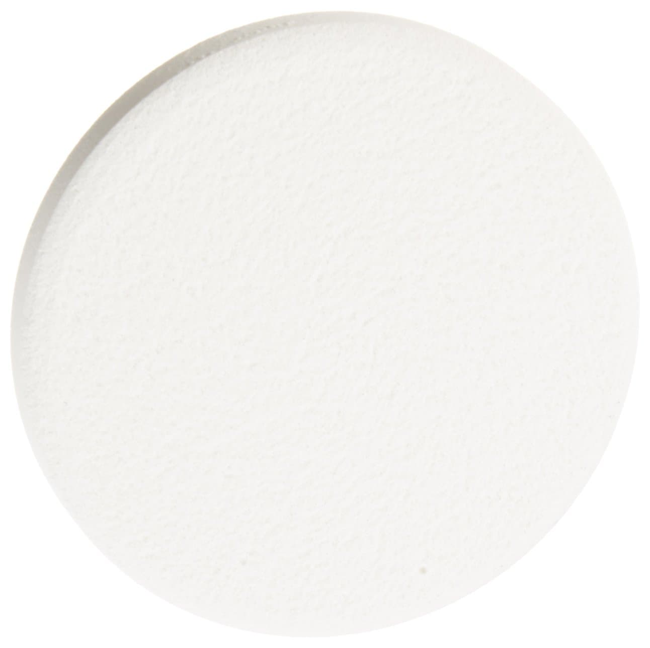 CoorsTek 60011 Porcelain Ceramic Porous Disc, 50mm Diameter, 6mm Thick, 40 Micron Pore Size, 38% Porosity