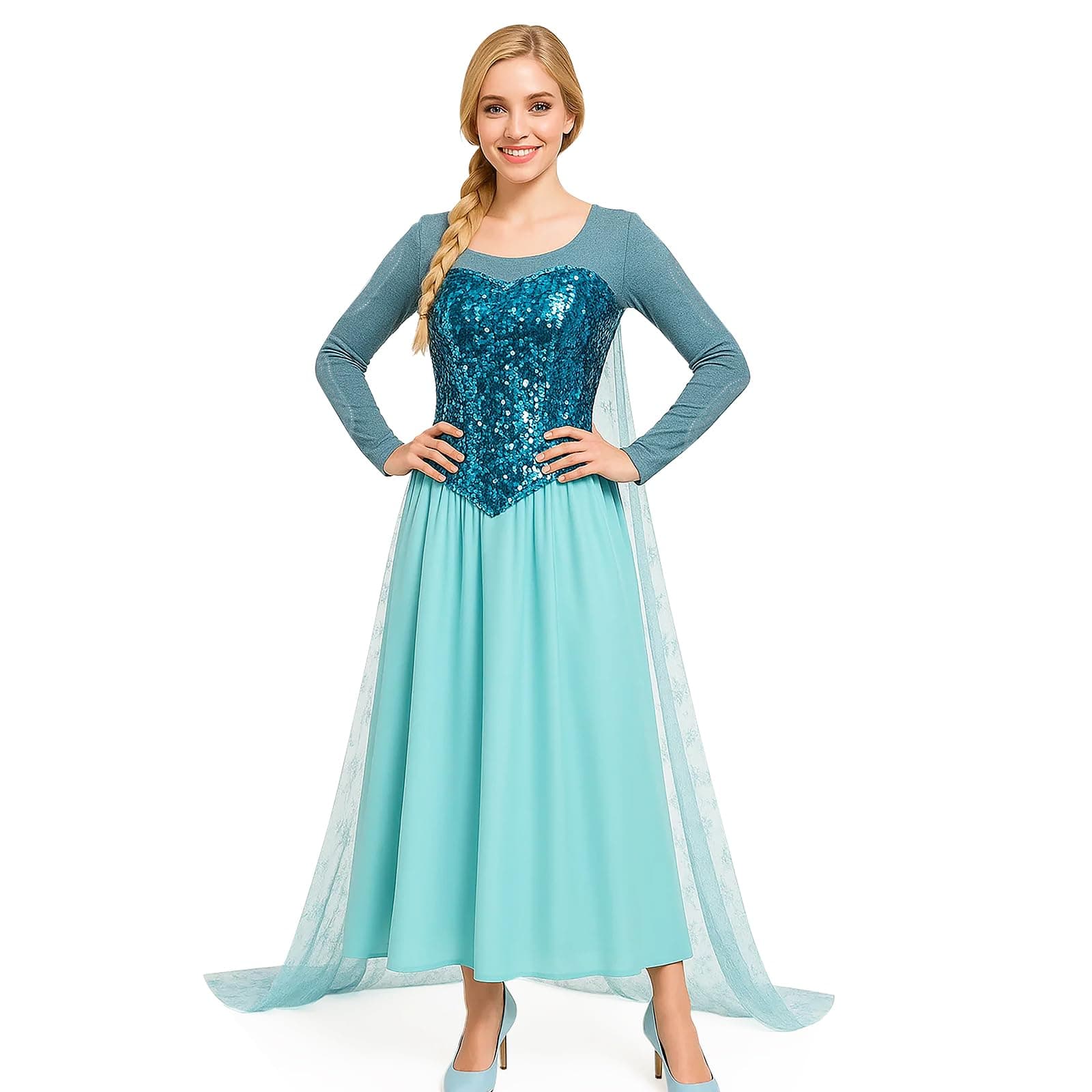 Women’s Elegant Princess Dress Cosplay Costume Xmas Party Gown Fairy Fancy Dress