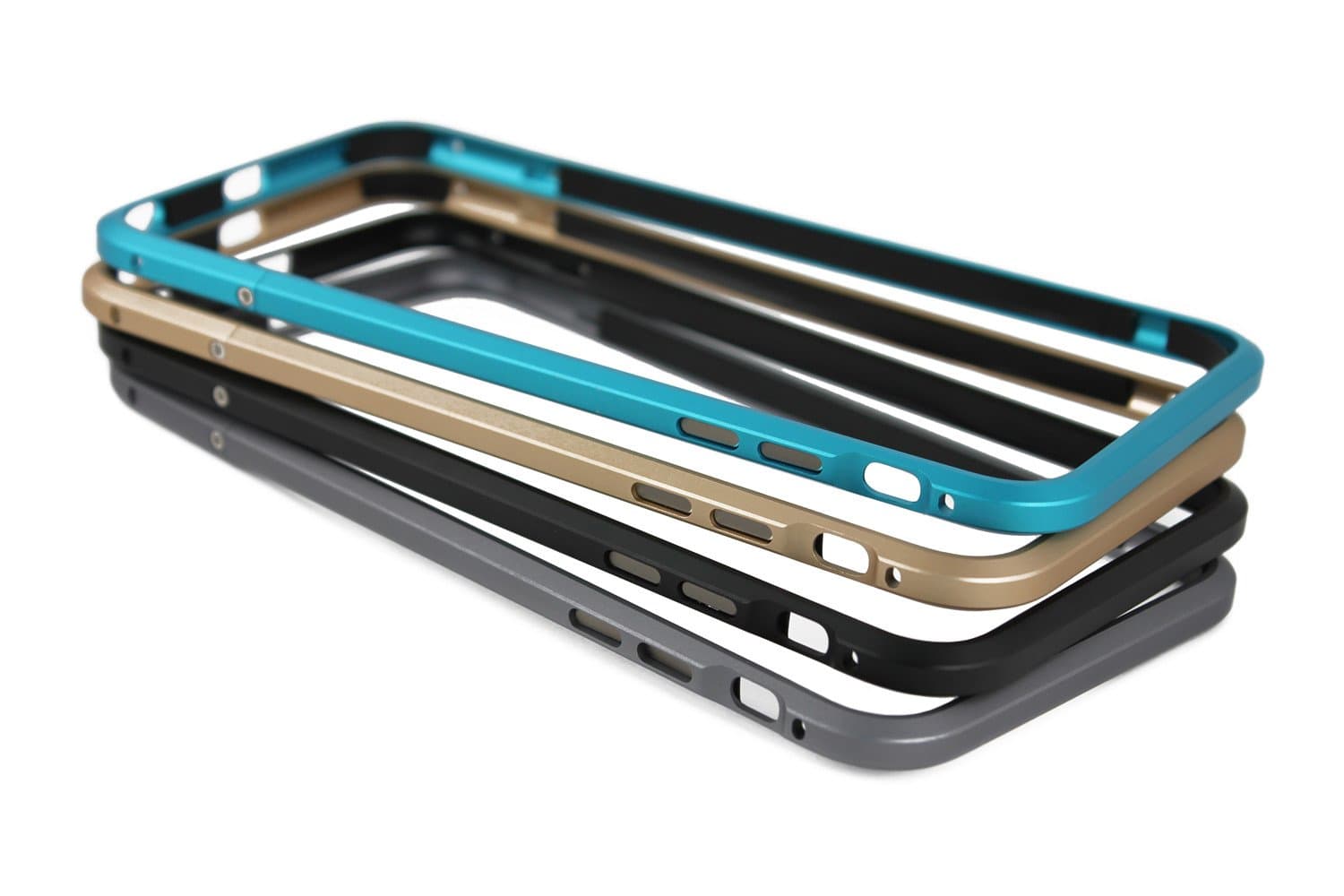 iPhone 6 Plus Case, iPhone 6S Plus Case, Aluminium Alloy Metal Frame Armor[No Inner Bumper] [Raised Edge Protection] for iPhone 6 Plus, 6S Plus (Black)