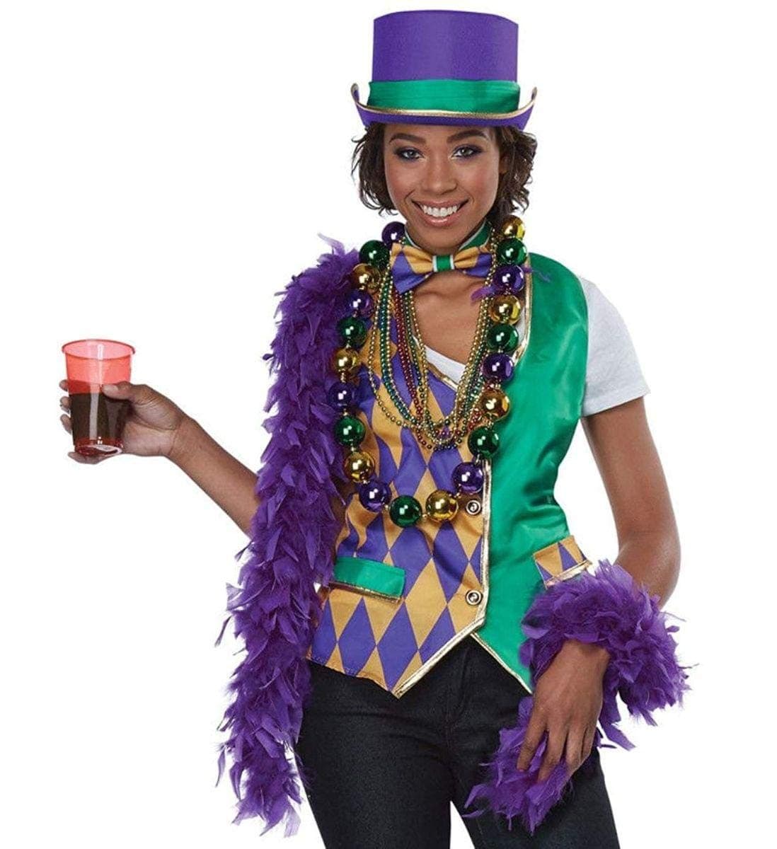California Costumes womens Mardi Gras Vest Kit - Adult WomanAdult Sized Costumes