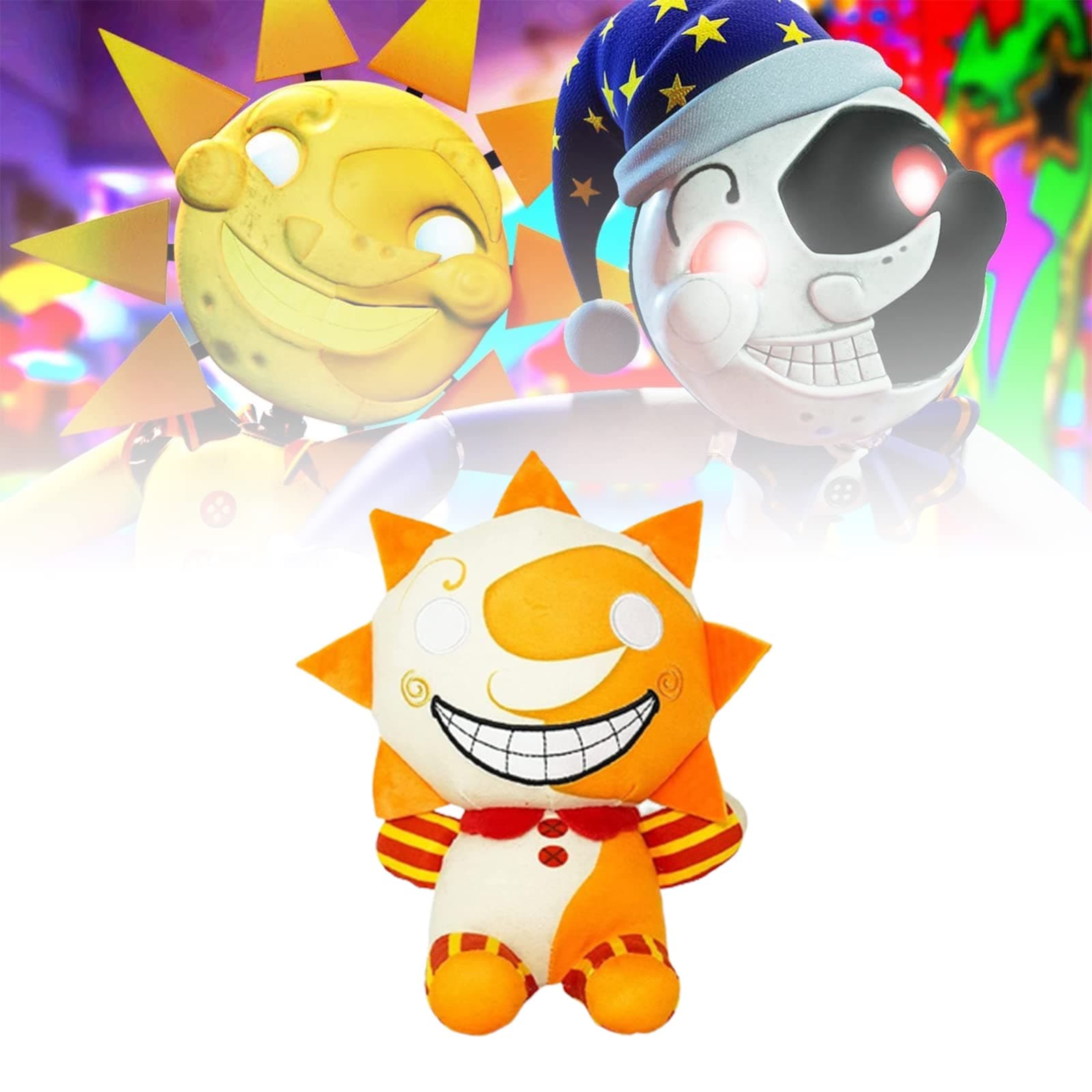 Sundrop Fnaf Toys, Fnaf Security Breach Figures, Five Nights at Freddy's Security Breach Game Plush, 5 Nights at Freddy's Security Breach Toy Figure, Sundrop Moondrop Fnaf Toy for Kids Fan-Sundrop