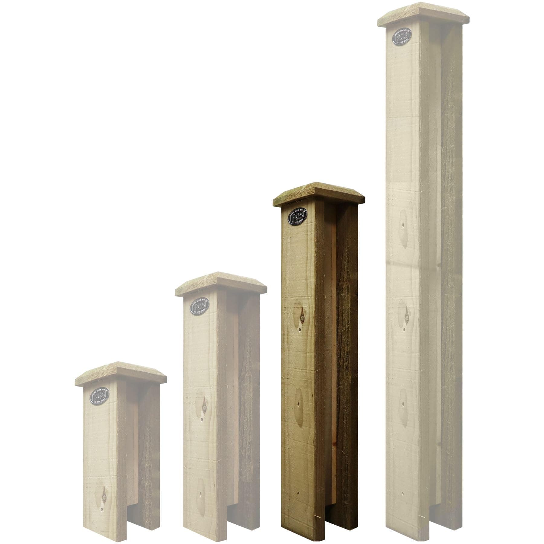 Premier Garden Supplies Concrete Post Extenders W.100mm x D.100mm x Height 2ft (60cm) Designed for Flat or Bobble Top Posts Can be self adjusted for Pyramid Top