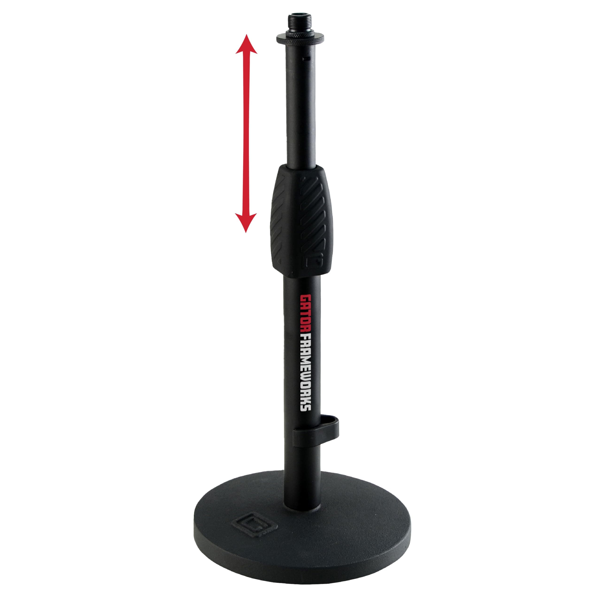 Gator Framework GFW-MIC-0600 Weighted Round Based Short Desktop Microphone Stand GFW-MIC-0601