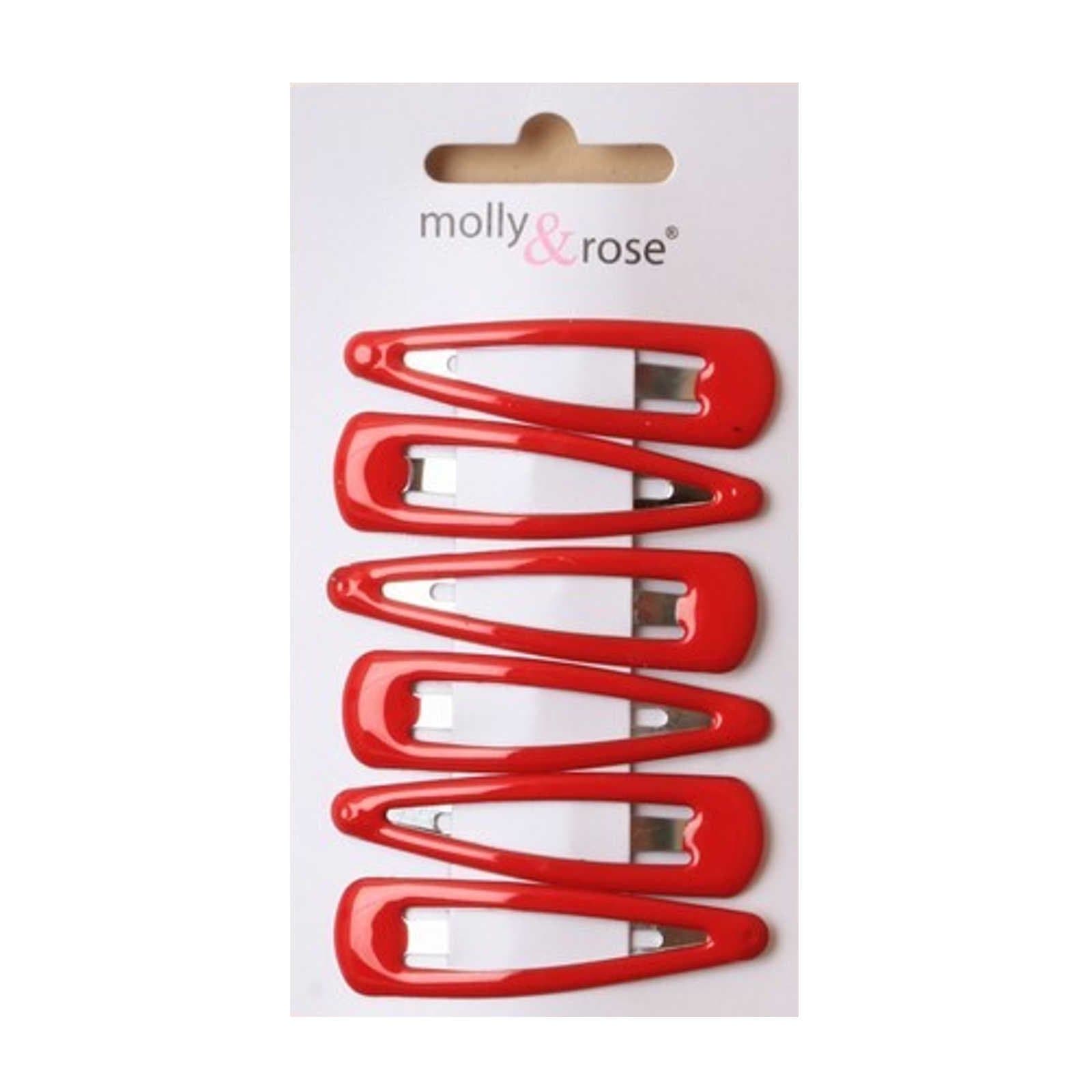 5cm Hair Sleepies Clips Accessories - School Colour Red