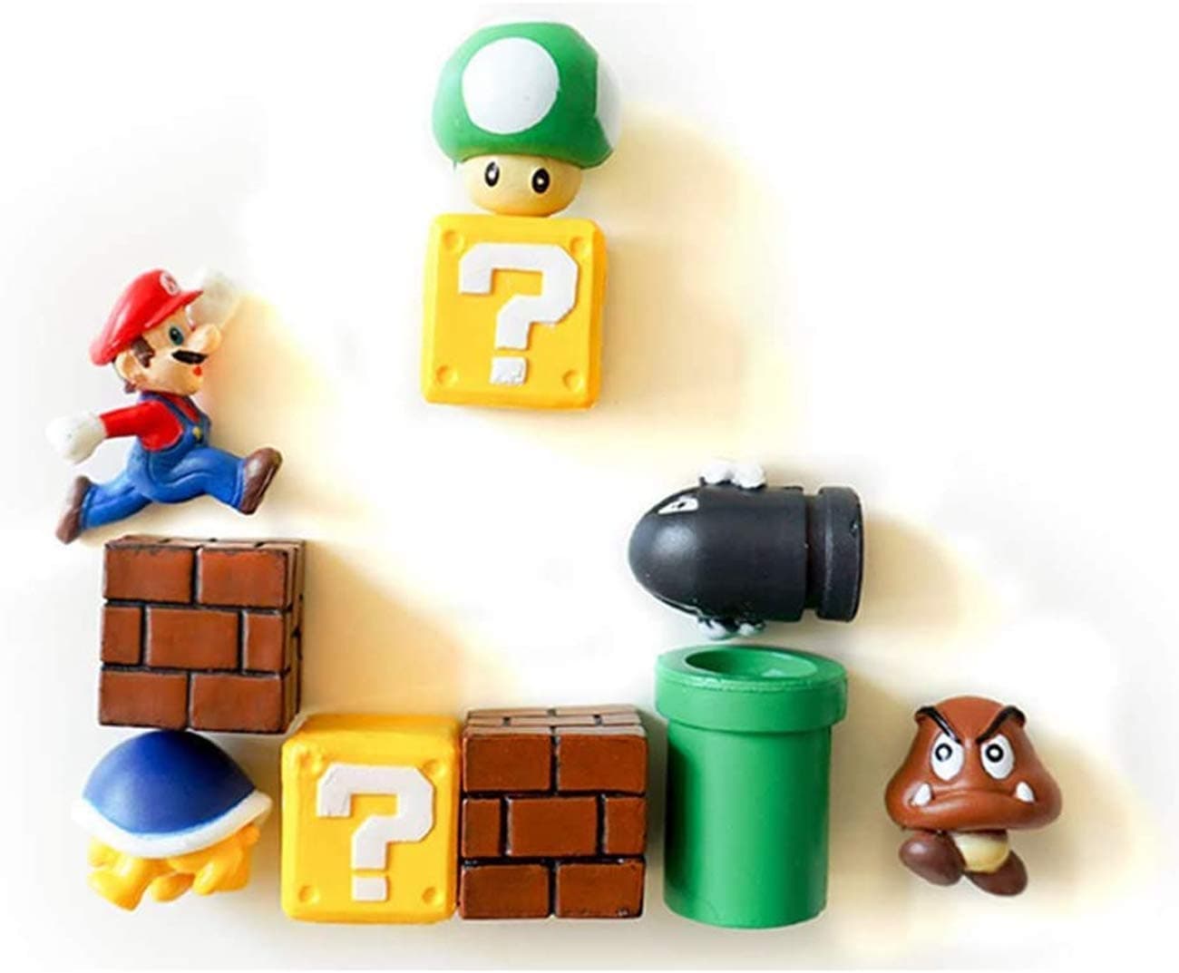 New Classic 3D Super Mario Fridge Magnet Sticker Mario Figure Toy Doll Refrigerator Decoration