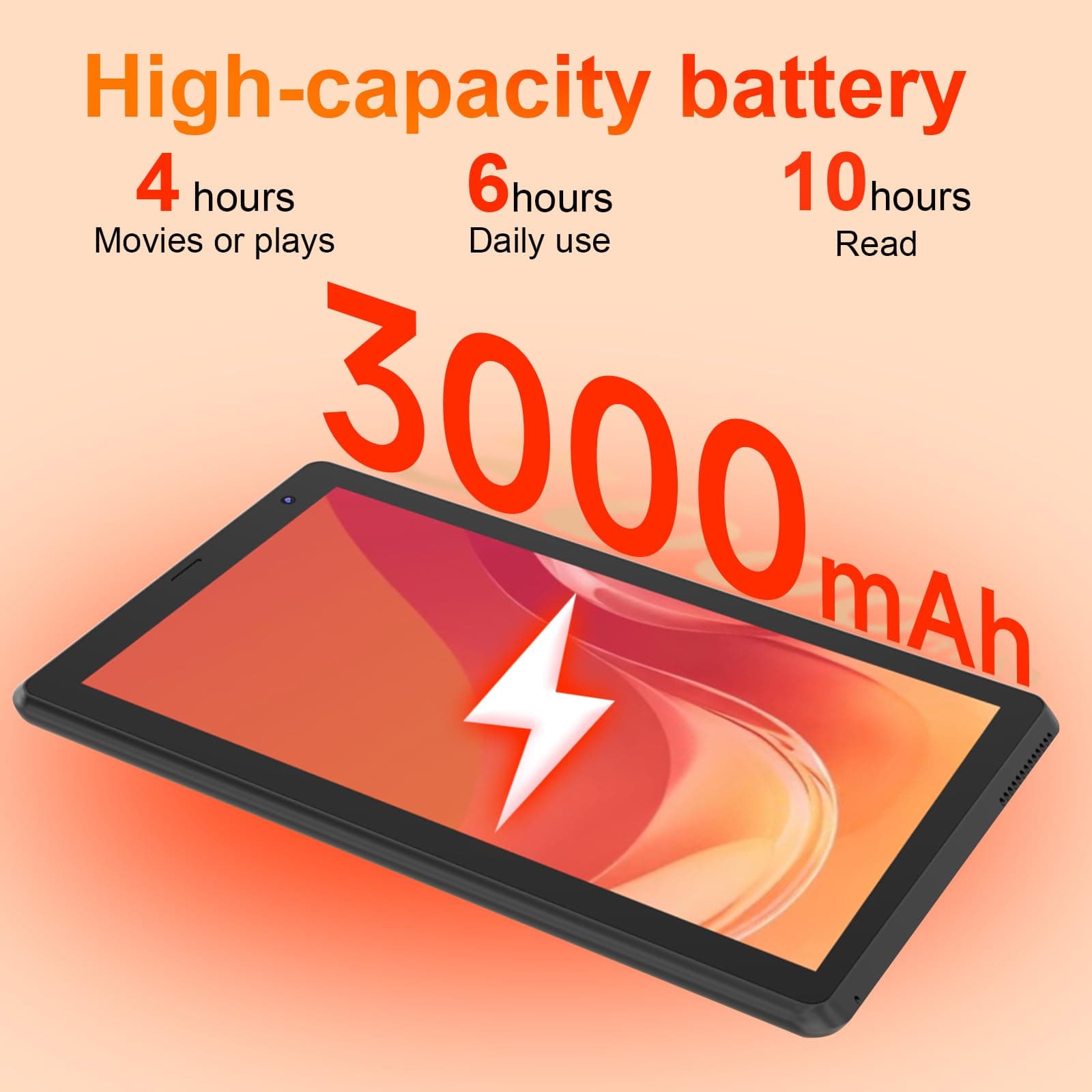 BYANDBY Android 11 Tablet 7 Inch Tablets,32GB Storage 2GB RAM,Portable Tablet,Wi-Fi Bluetooth,Black