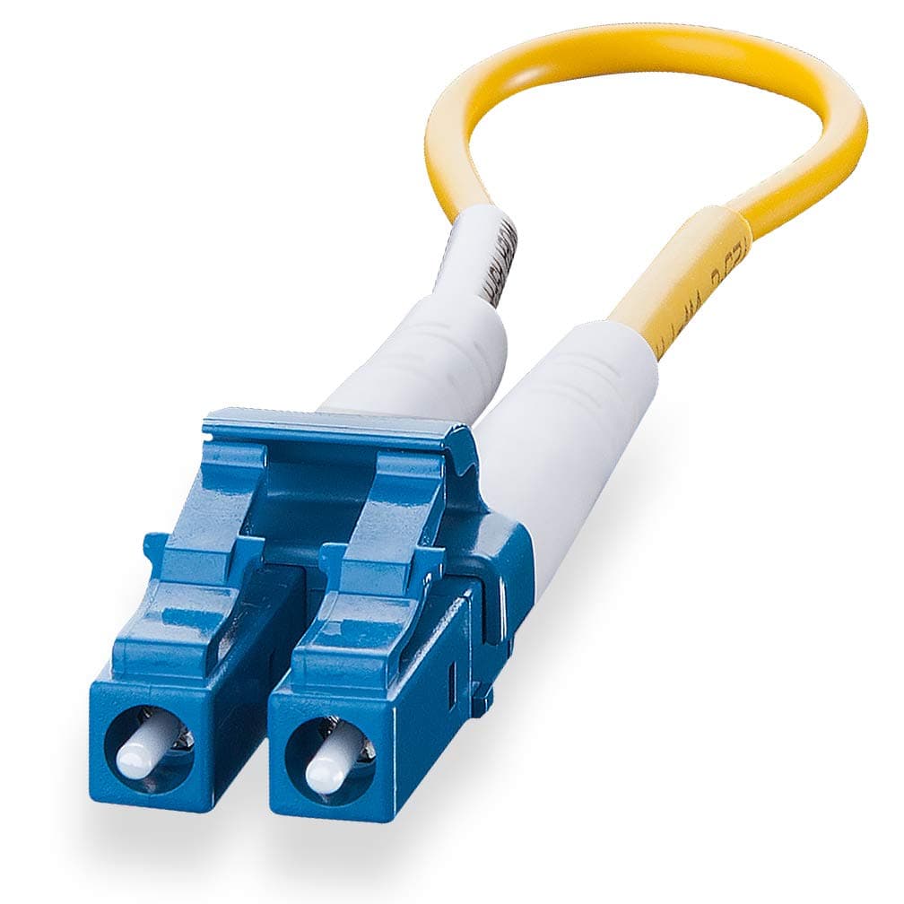 H!Fiber.com OS2 LC Fiber Optic Loopback Cable, Singlemode 9/125 (OS2), Duplex LC/PC Connectors for Testing Applications