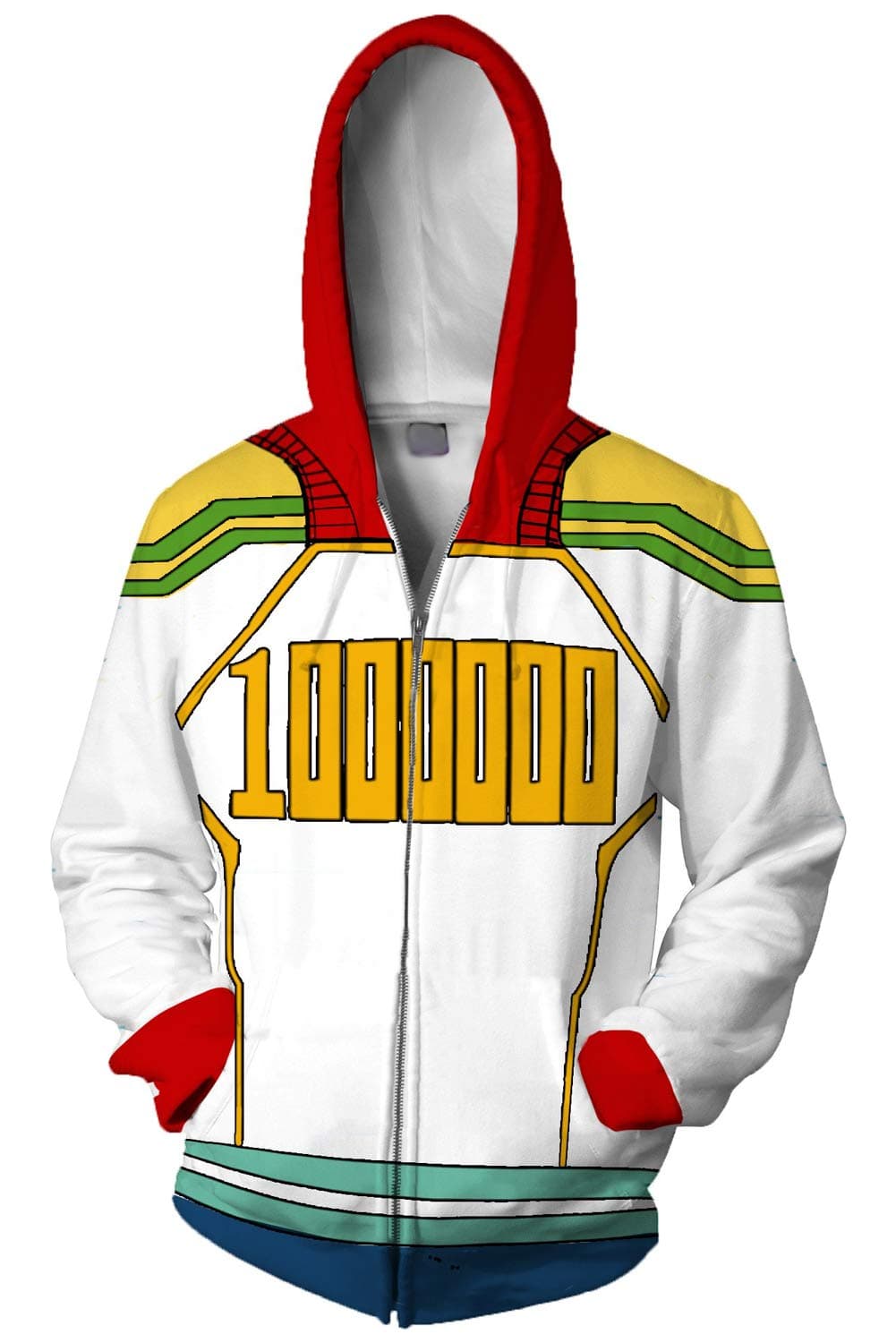 IOONCHI Adult Mirio Togata Hoodie Lemillion Cosplay Costume Pullover Sweatshirt Hooded Jacket Coat