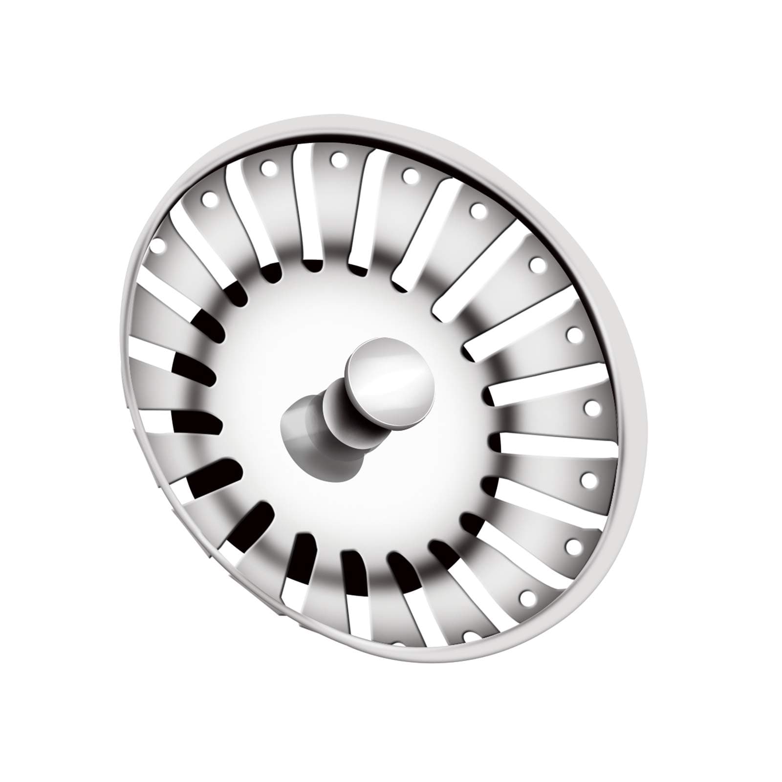 1 PC 84mm Kitchen Sink Plugs, Stainless Steel Kitchen Sink Strainer Plug Waste Stopper Sink Strainer Replacement Sink Plug Basket Strainer Sink Drain Filter for Kitchen Plugs Bathroom