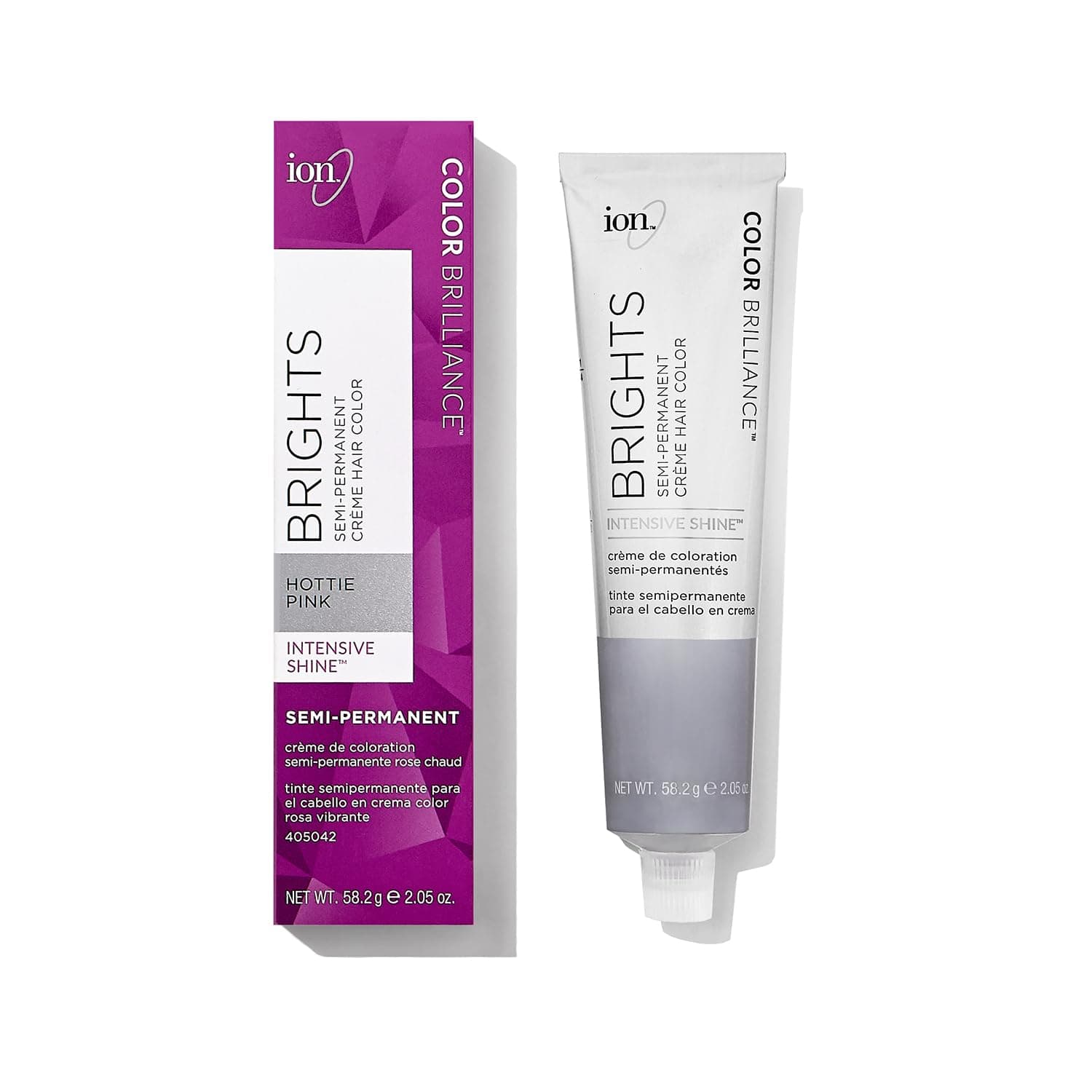 Ion Color Brilliance Semi Permanent Neon Brights Hair Color Hottie Pink by Ion