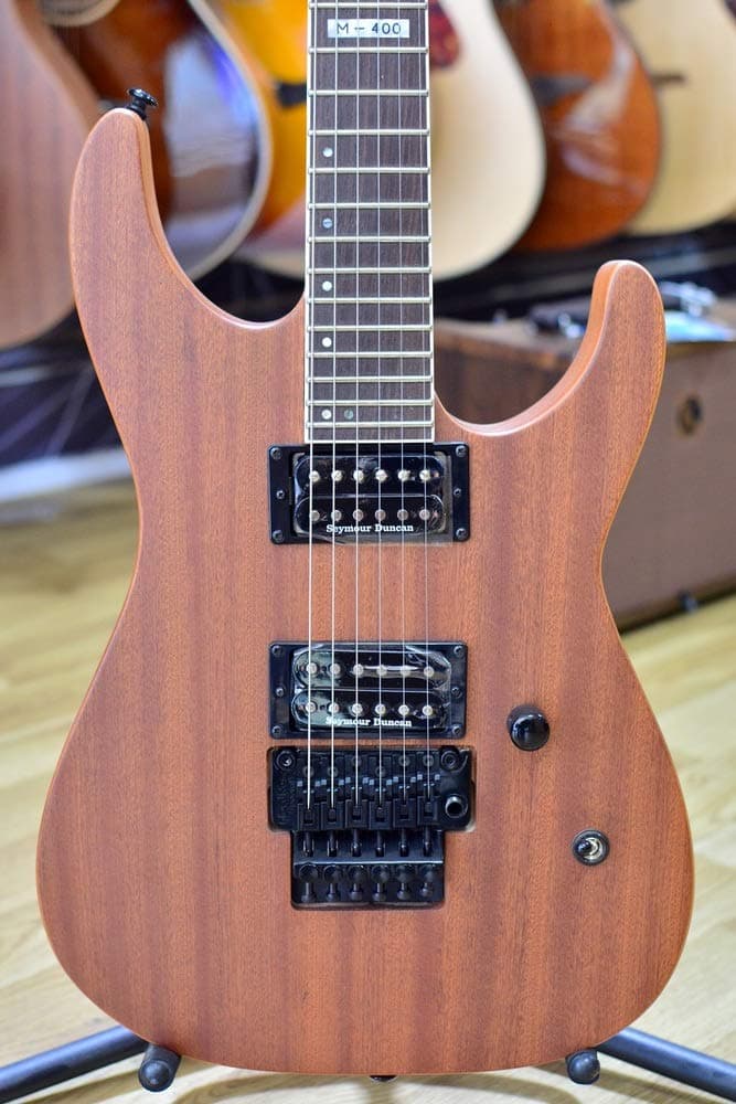 ESP LTD M-400M Electric Guitar, Natural Satin