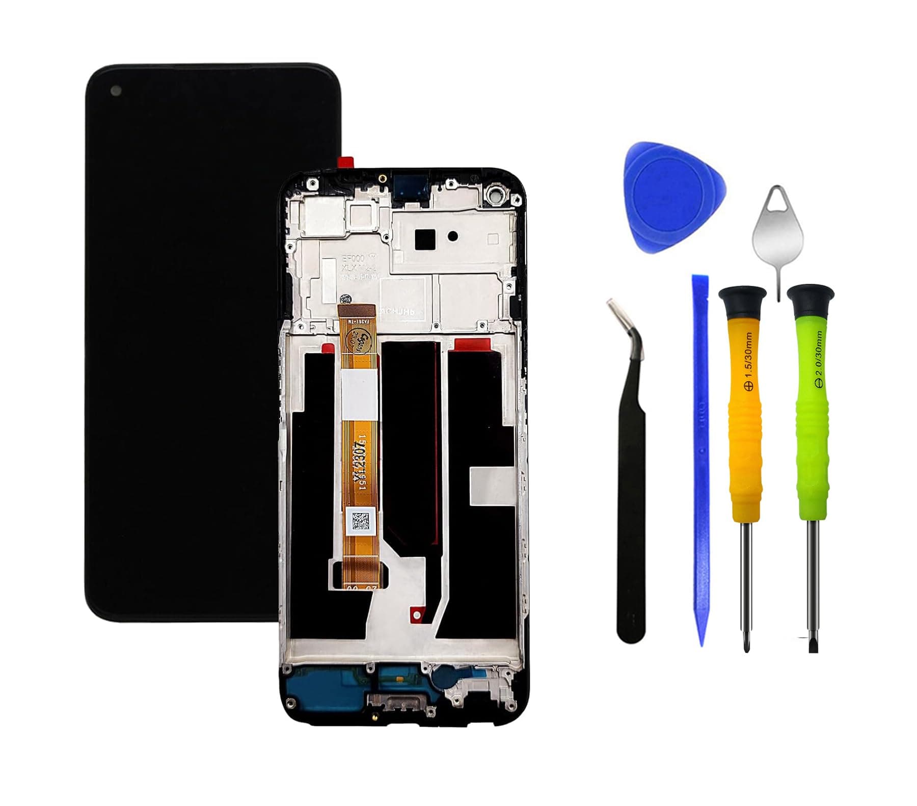 LCD Digitizer DisplayTouch Screen with Housing Frame Replacement for OnePlus 1+ Nord N200 5G DE2118 +Tools