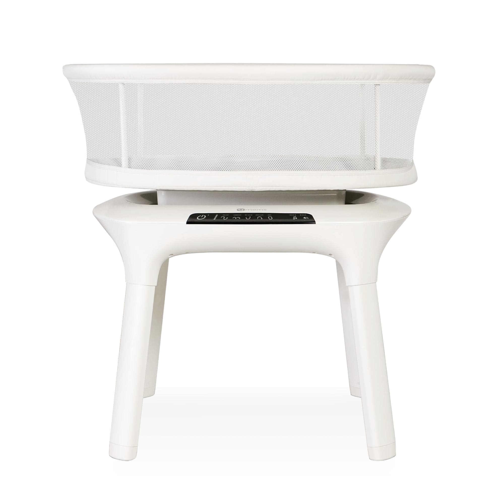 4moms Mamaroo Sleep Bassinet , Bluetooth Baby Bassinets And Furniture With 5 Unique Motions, 4 Built-In White Noise Options, Birch