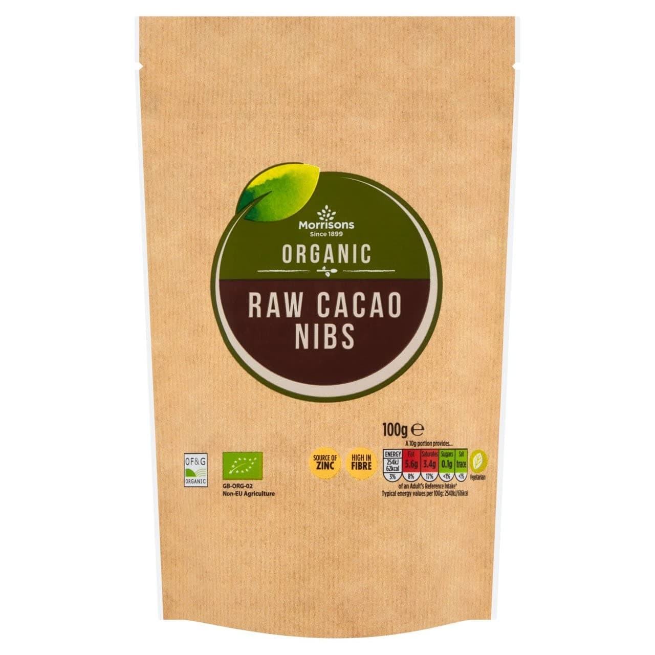 Morrisons Organic Cacao Nibs 100g