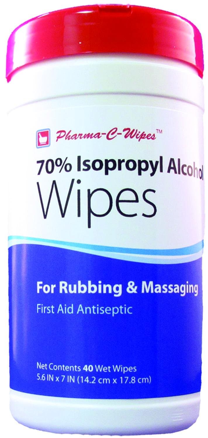 70% Isopropyl Alcohol Wipes 5.5" x 7" wipe/Case of 6