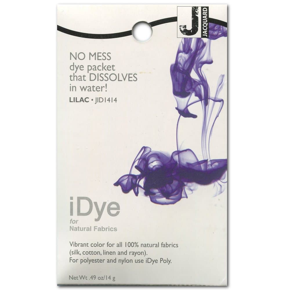 Jacquard iDye Lilac Fabric Dye for Textiles Using Natural Fibres14g No Mess Packet