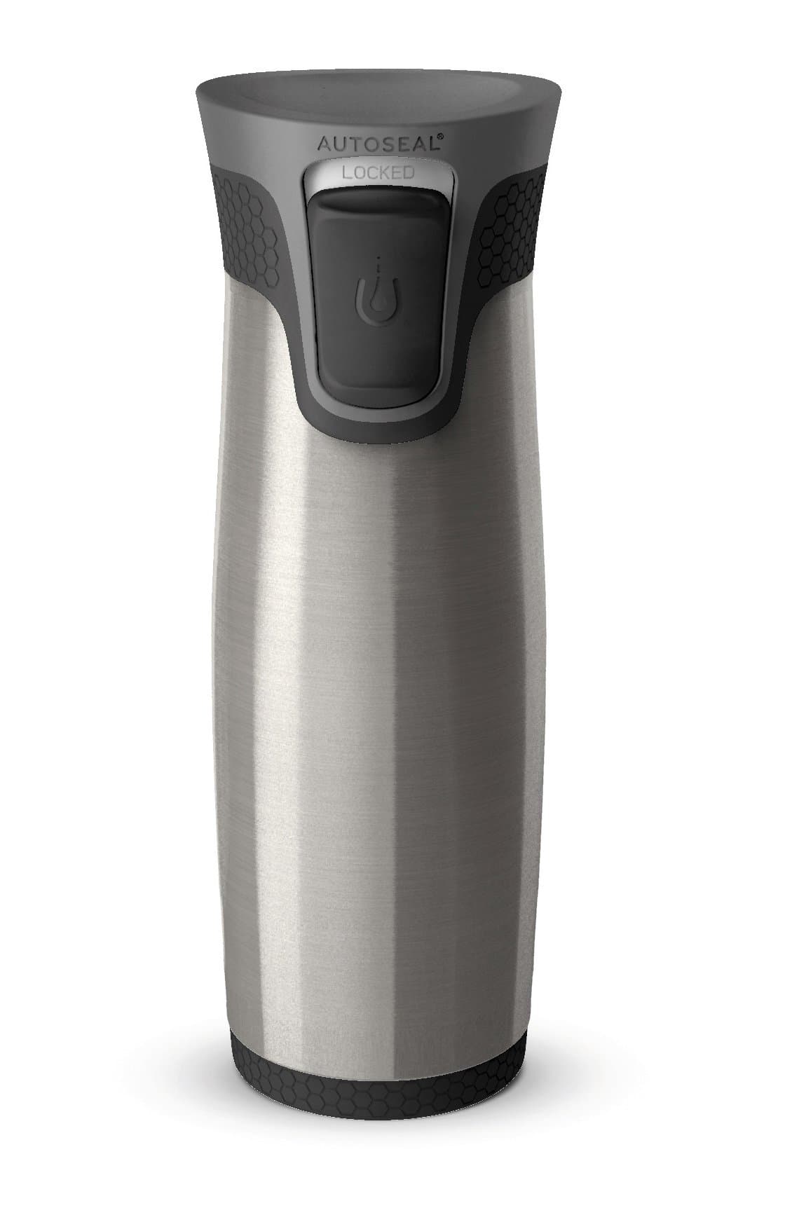 Contigo Aria Autoseal Stainless Steel Mug, 470 ml - Grey/Black