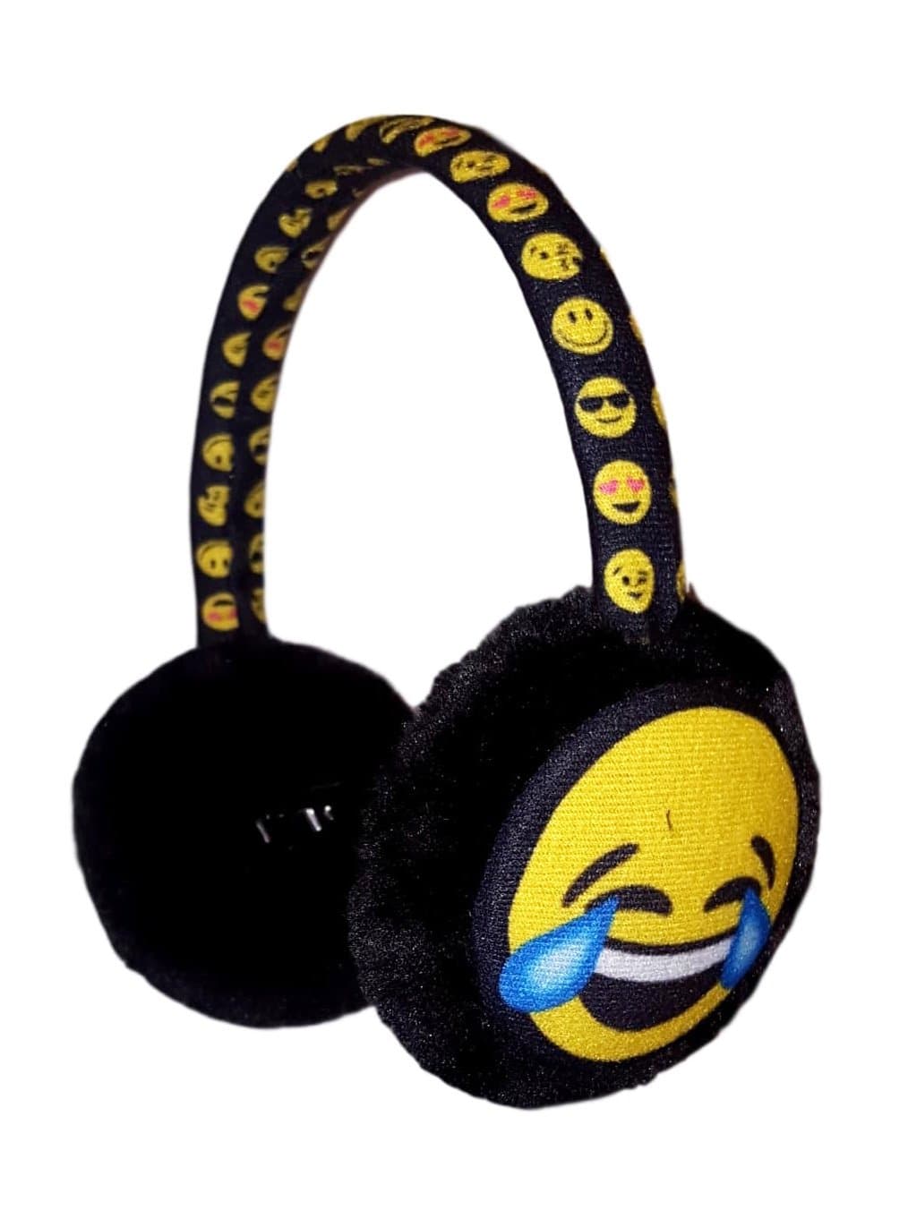 Kids Plush Emoji-Con Icon Face Earmuffs Ear Warmers Winter Ear Lap