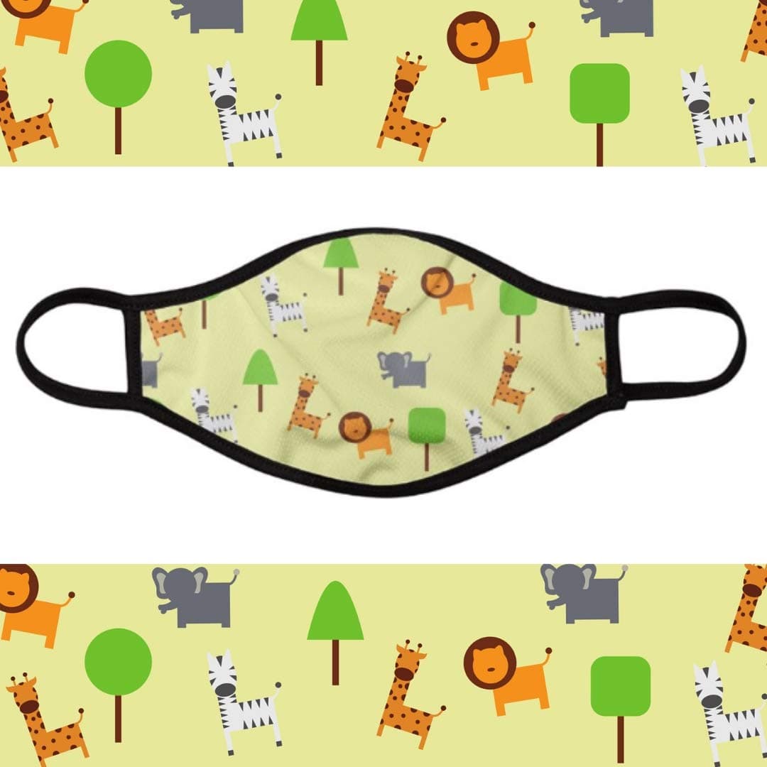 Children's Kids Protective Face Mask, Anti Pollution, Anti Dust Masks, Reuseable Washable Breathable Technology with Fun Designs. (Superhero Pets Mask)