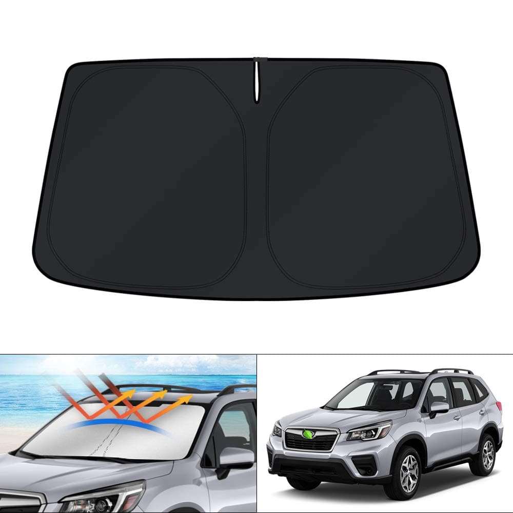 KUST Windshield Sun Shade for 2019-2025 2026 Subaru Forester Accessories, Custom Fit SUV Car Front Sunshade Window Sun Visor Protector Foldable Blocks UV Rays Keep Your Car Cooler